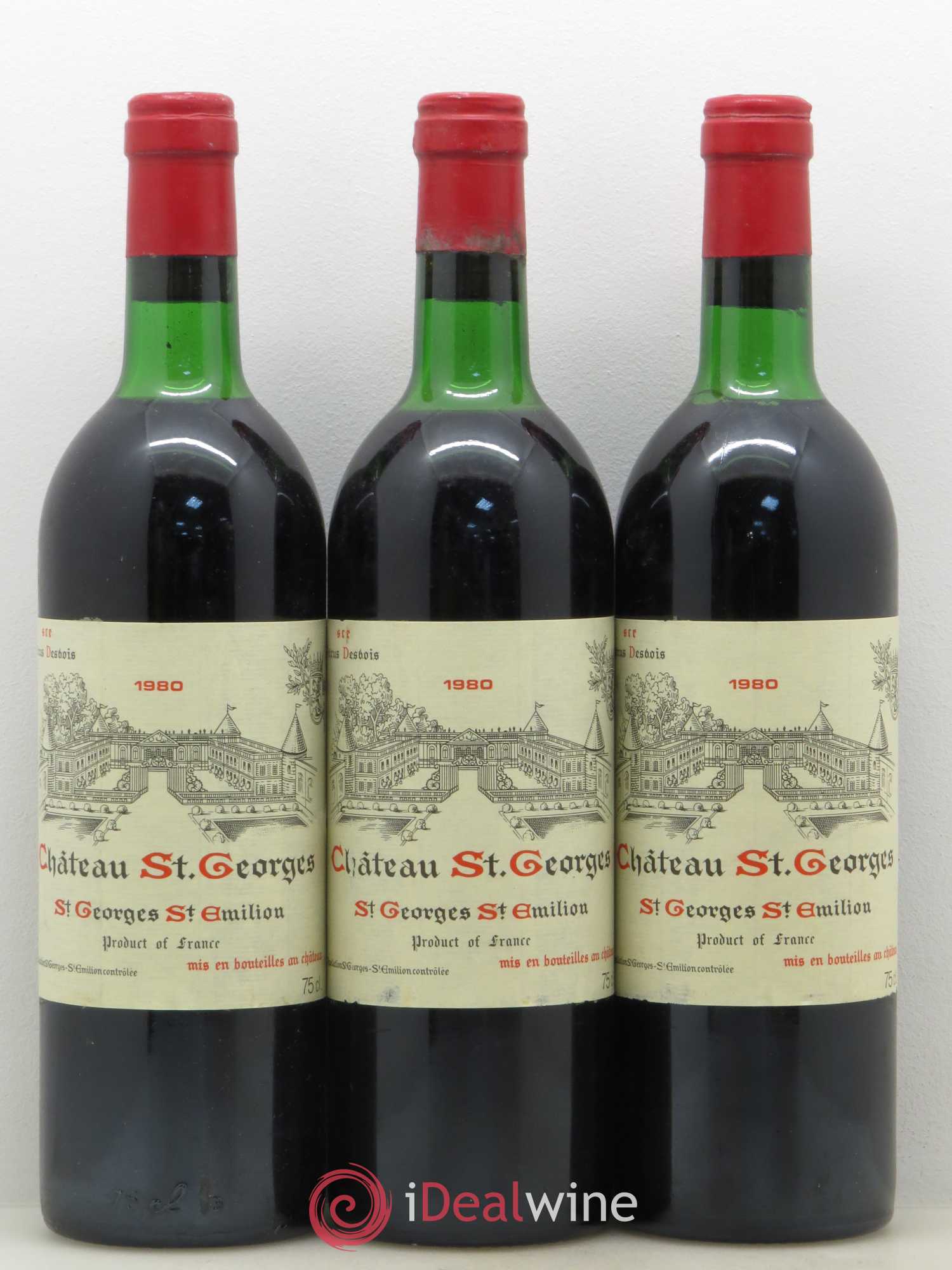 Château Saint-Georges Côte Pavie Grand Cru Classé 1980 - Lot de 12 bouteilles - 3