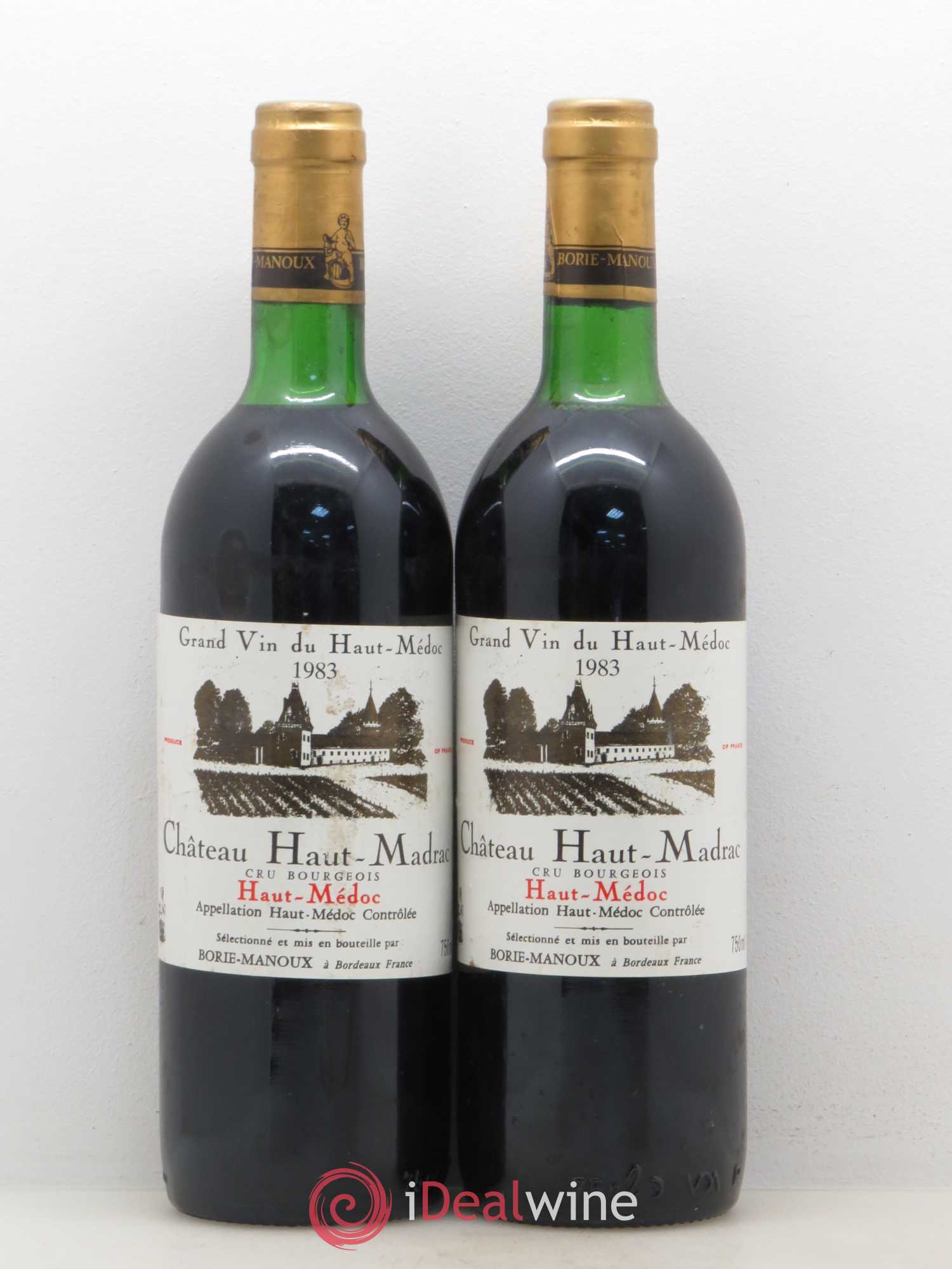 Haut Médoc Château Haut Madrac 1983 - Posten von 5 Flaschen - 2