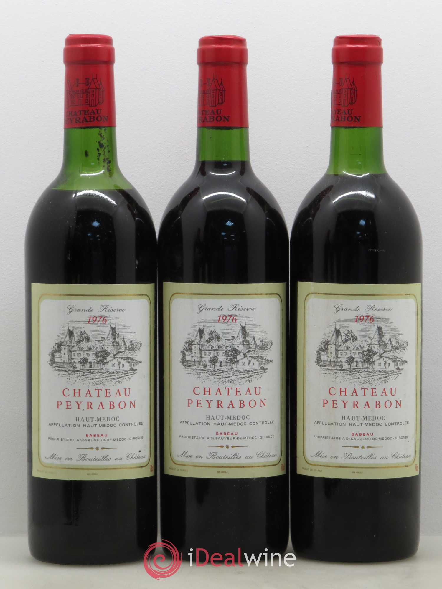 Château Peyrabon Cru Bourgeois (sans prix de réserve) 1976 - Lot de 6 bouteilles - 2