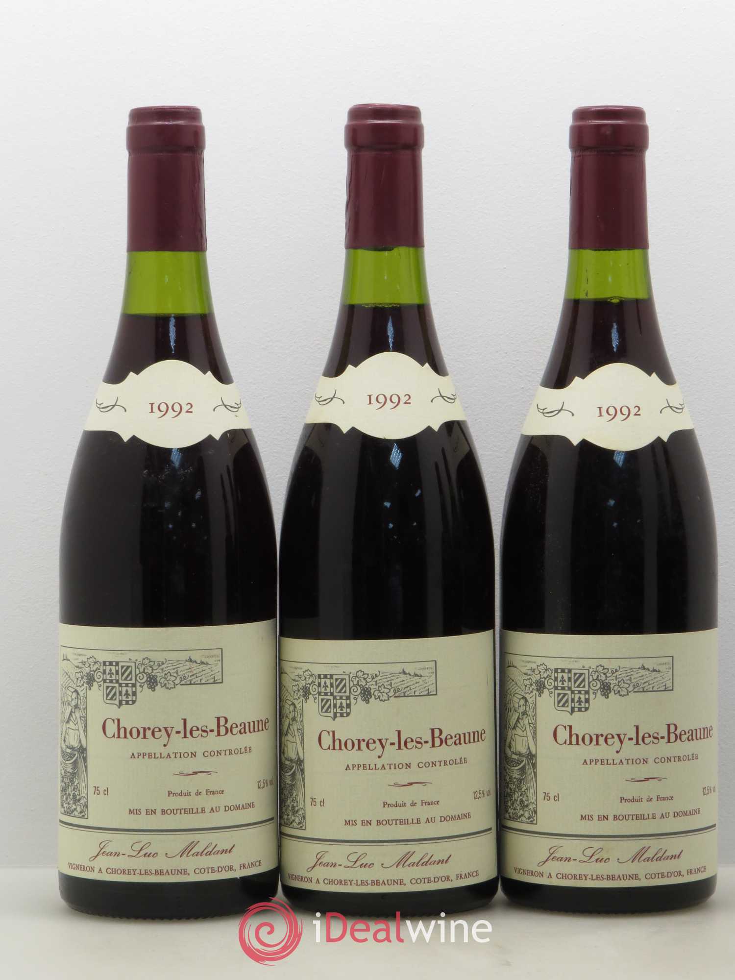 Chorey-lès-Beaune Jean-Luc Maldant 1992 - Posten von 5 Flaschen - 1