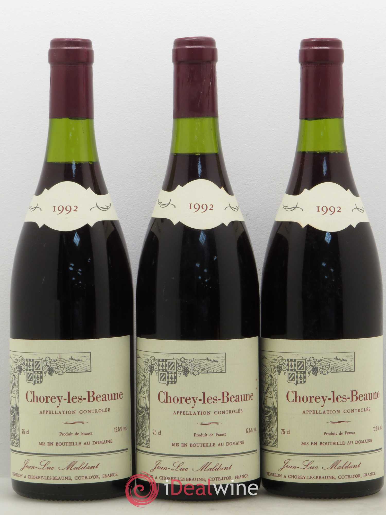 Chorey-lès-Beaune Jean-Luc Maldant 1992 - Lot de 3 bouteilles - 0