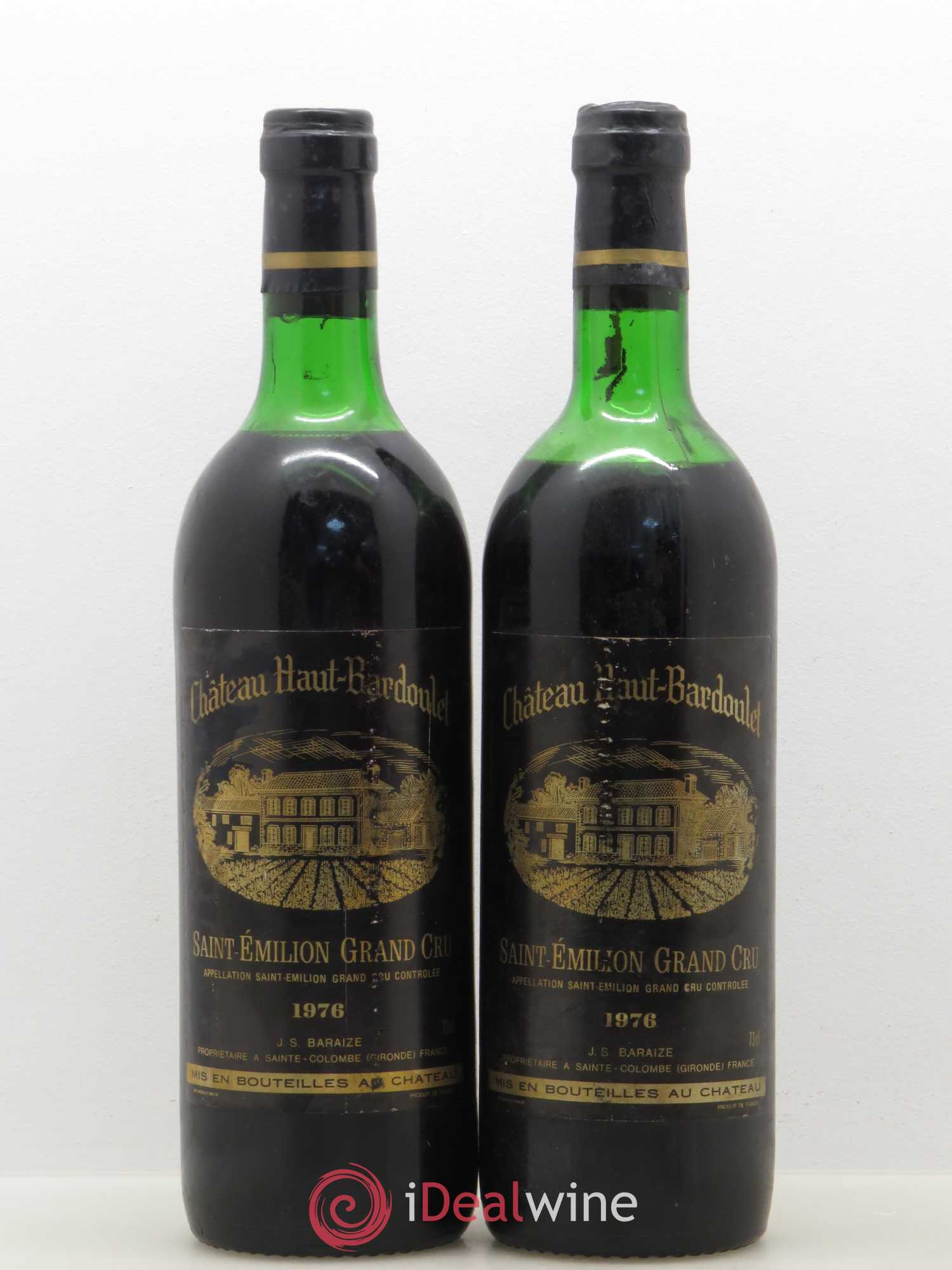 Saint-Émilion Château Haut Bardoulet 1976 - Posten von 2 Flaschen - 0