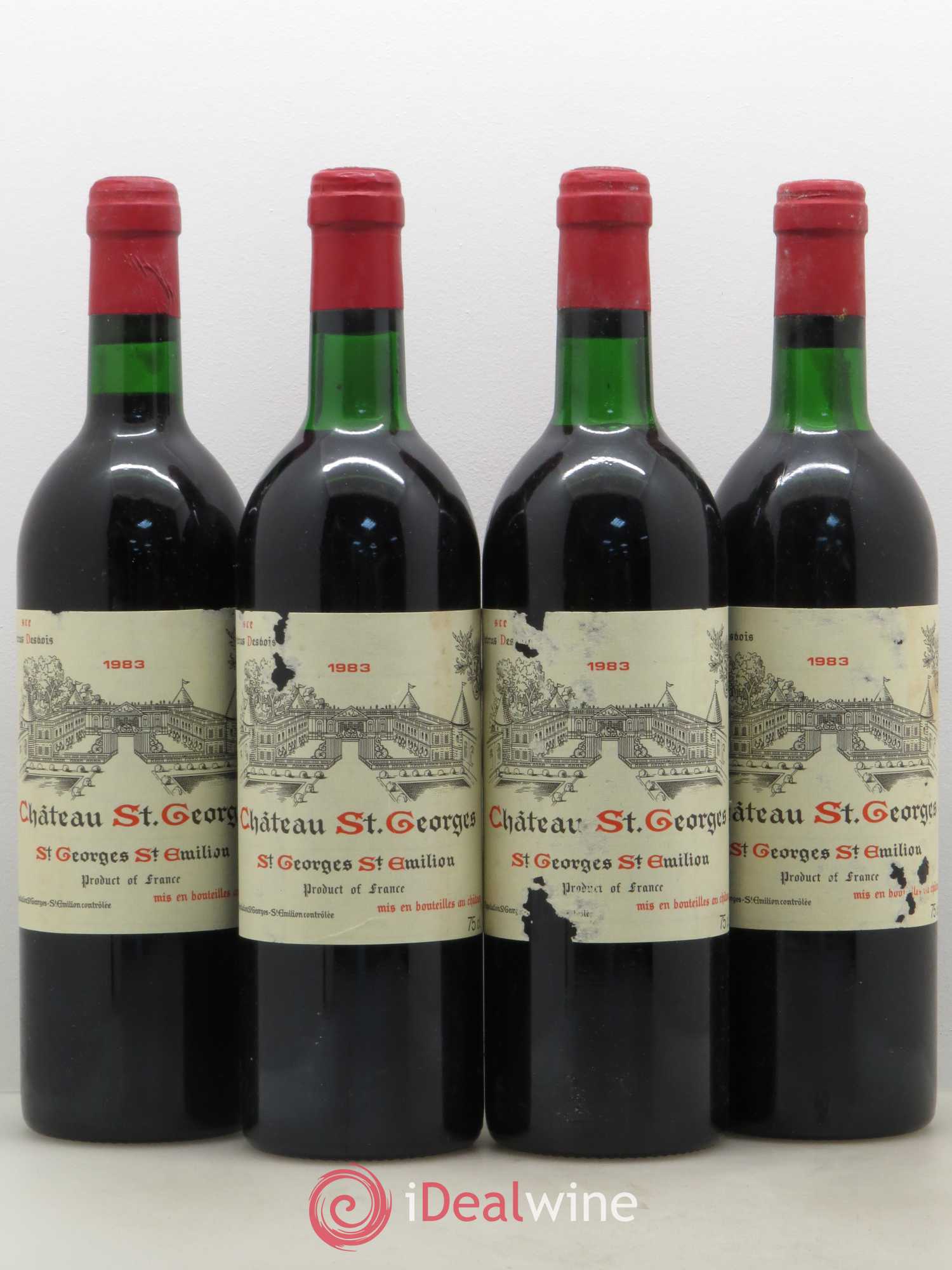 Château Saint-Georges 1983 - Lot de 4 bouteilles - 0