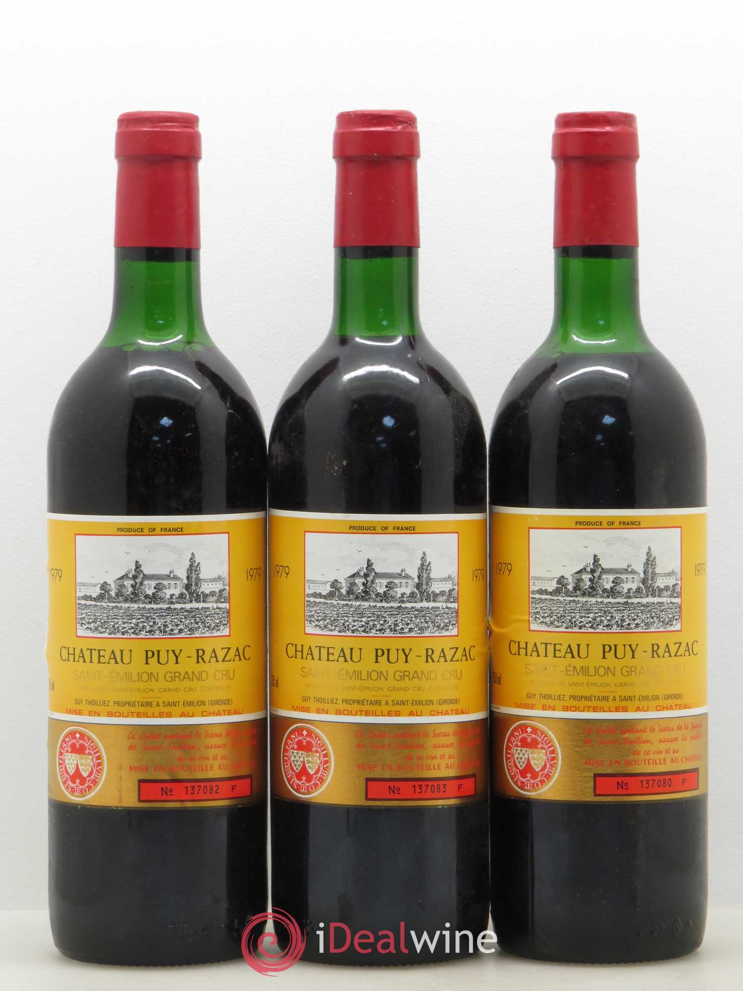 Saint-Émilion Château Puy Razac (sans prix de réserve) 1979 - Posten von 12 Flaschen - 4