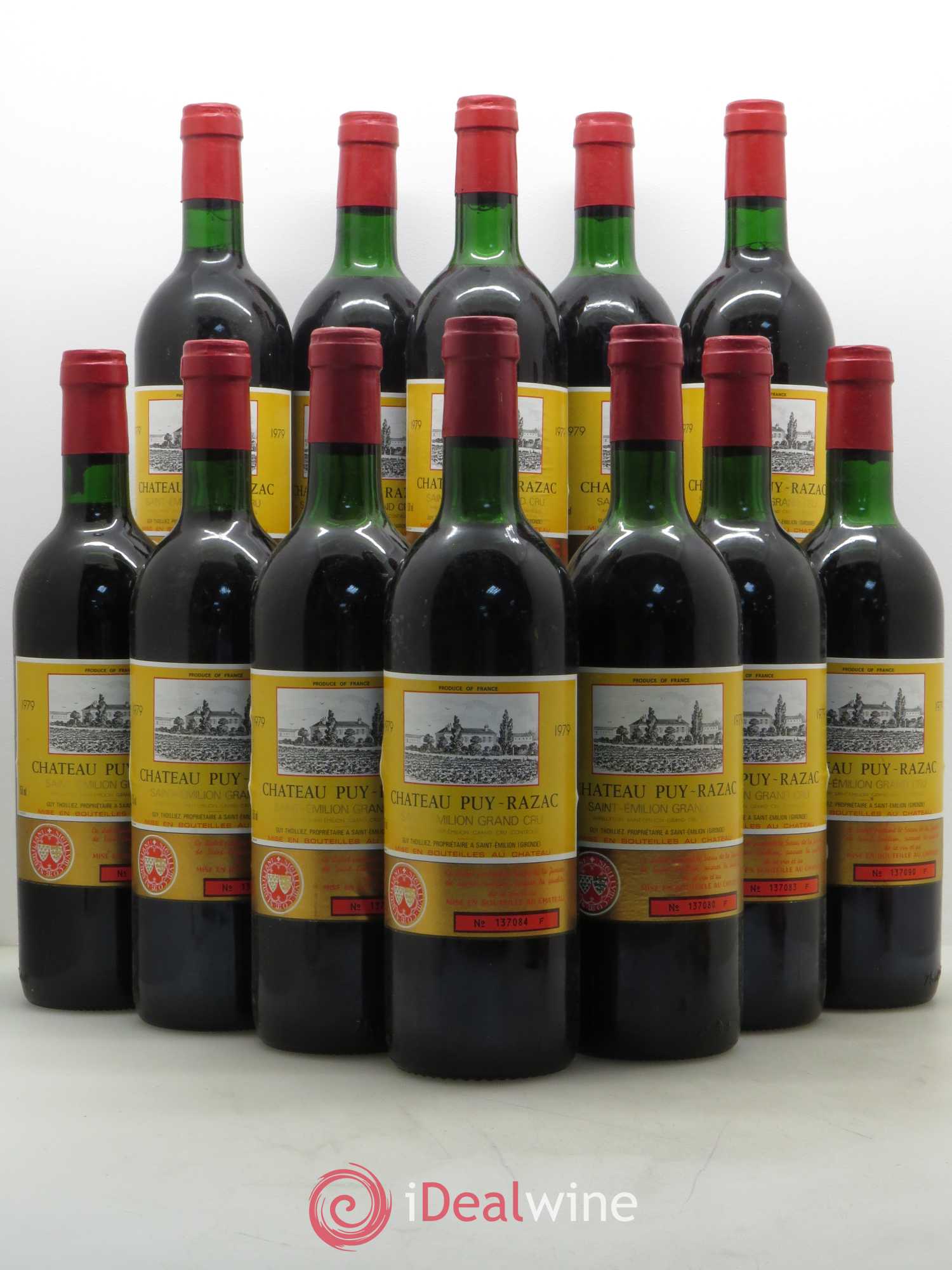Saint-Émilion Château Puy Razac (sans prix de réserve) 1979 - Posten von 12 Flaschen - 0