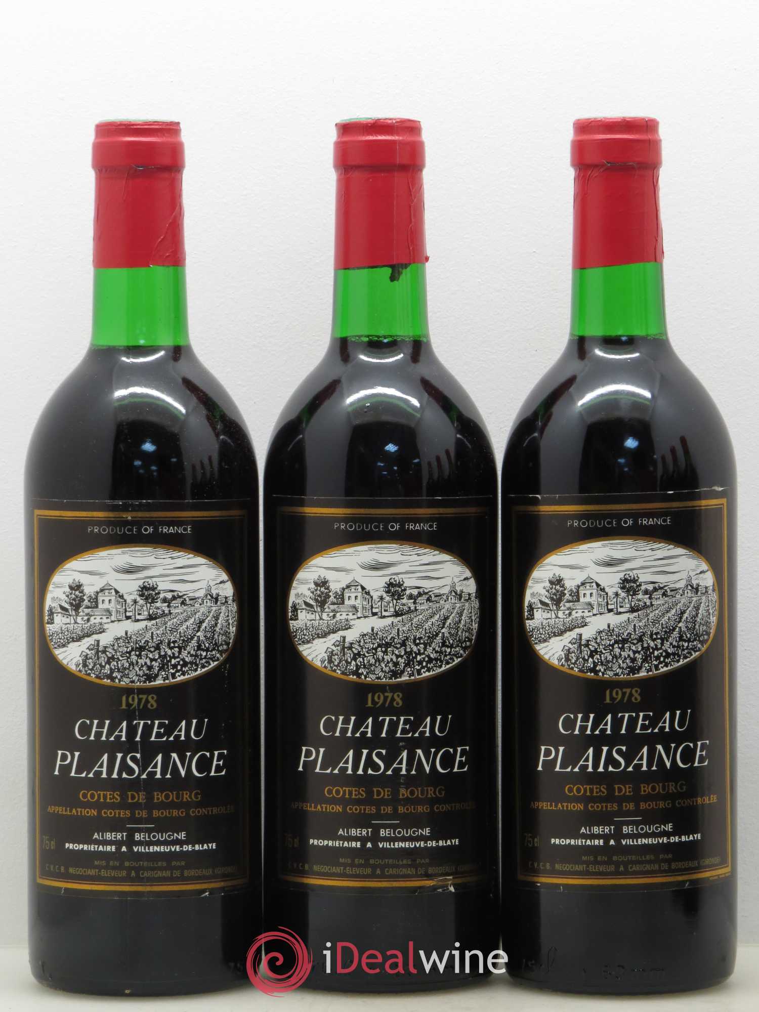 Saint-Émilion Château Plaisance (sans prix de réserve) 1978 - Lot de 6 bouteilles - 1