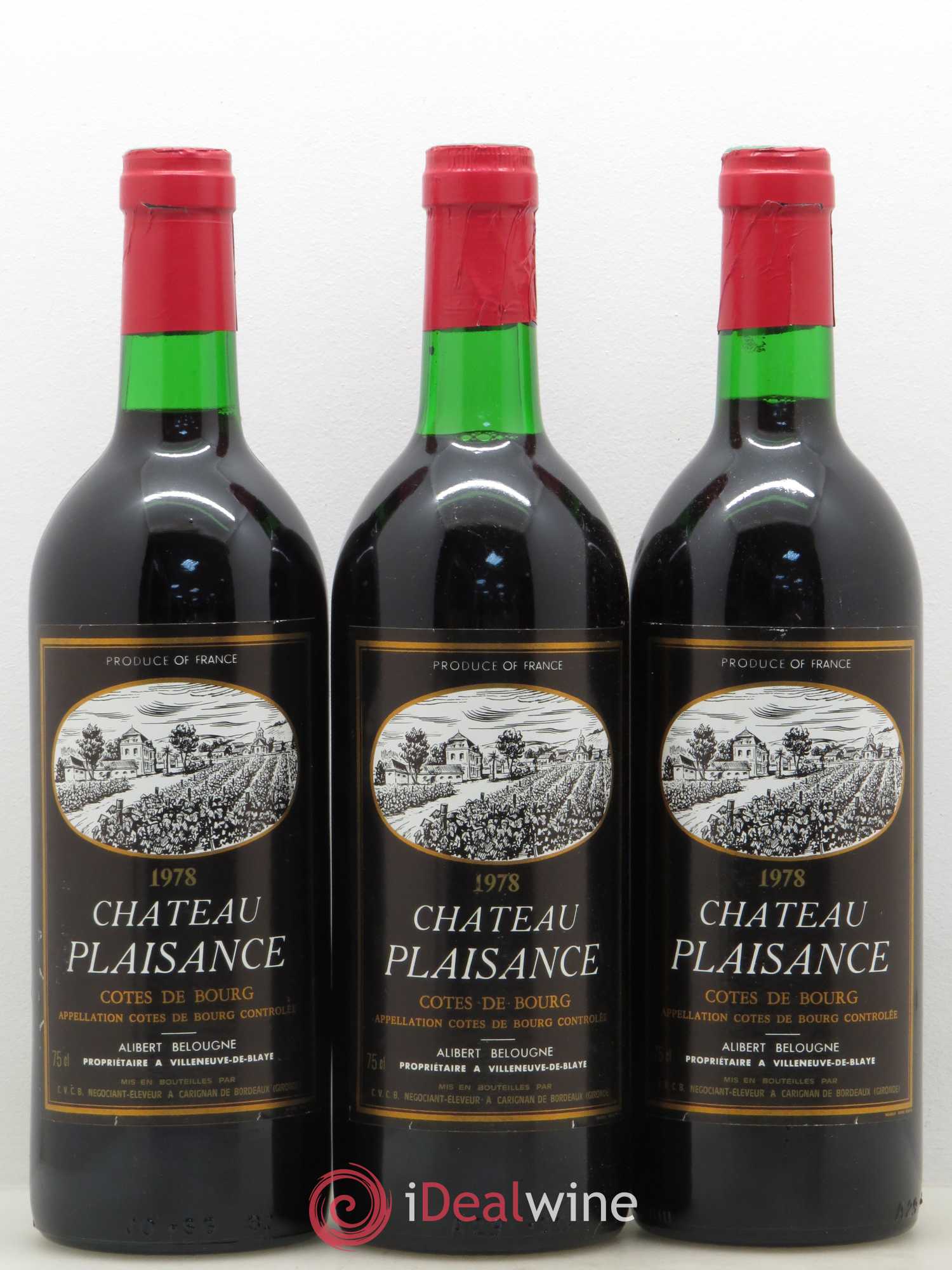 Saint-Émilion Château Plaisance (sans prix de réserve) 1978 - Posten von 3 Flaschen - 0
