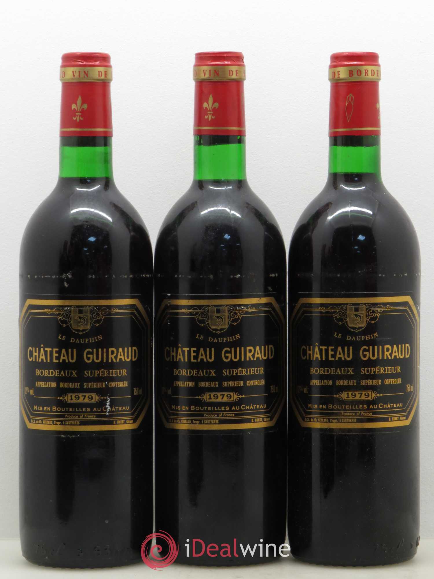 Bordeaux Supérieur Château Guiraud 1979 - Lot de 6 bouteilles - 2