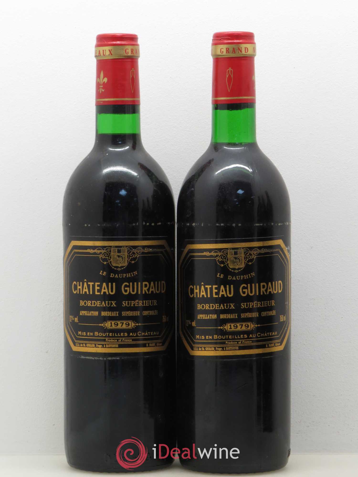 Bordeaux Supérieur Château Guiraud 1979 - Lot de 5 bouteilles - 1