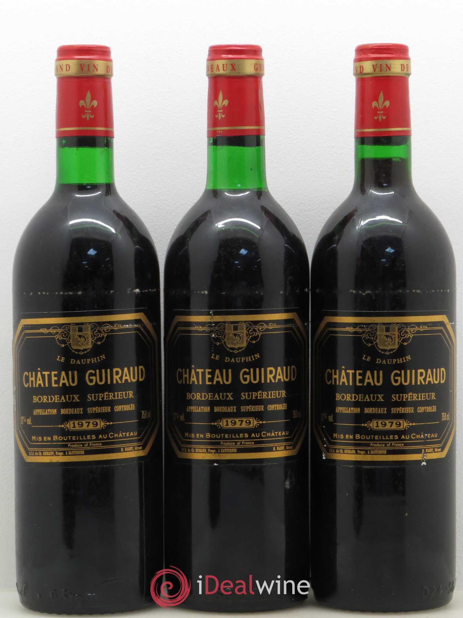 Bordeaux Supérieur Château Guiraud 1979 - Lot de 5 bouteilles - 2