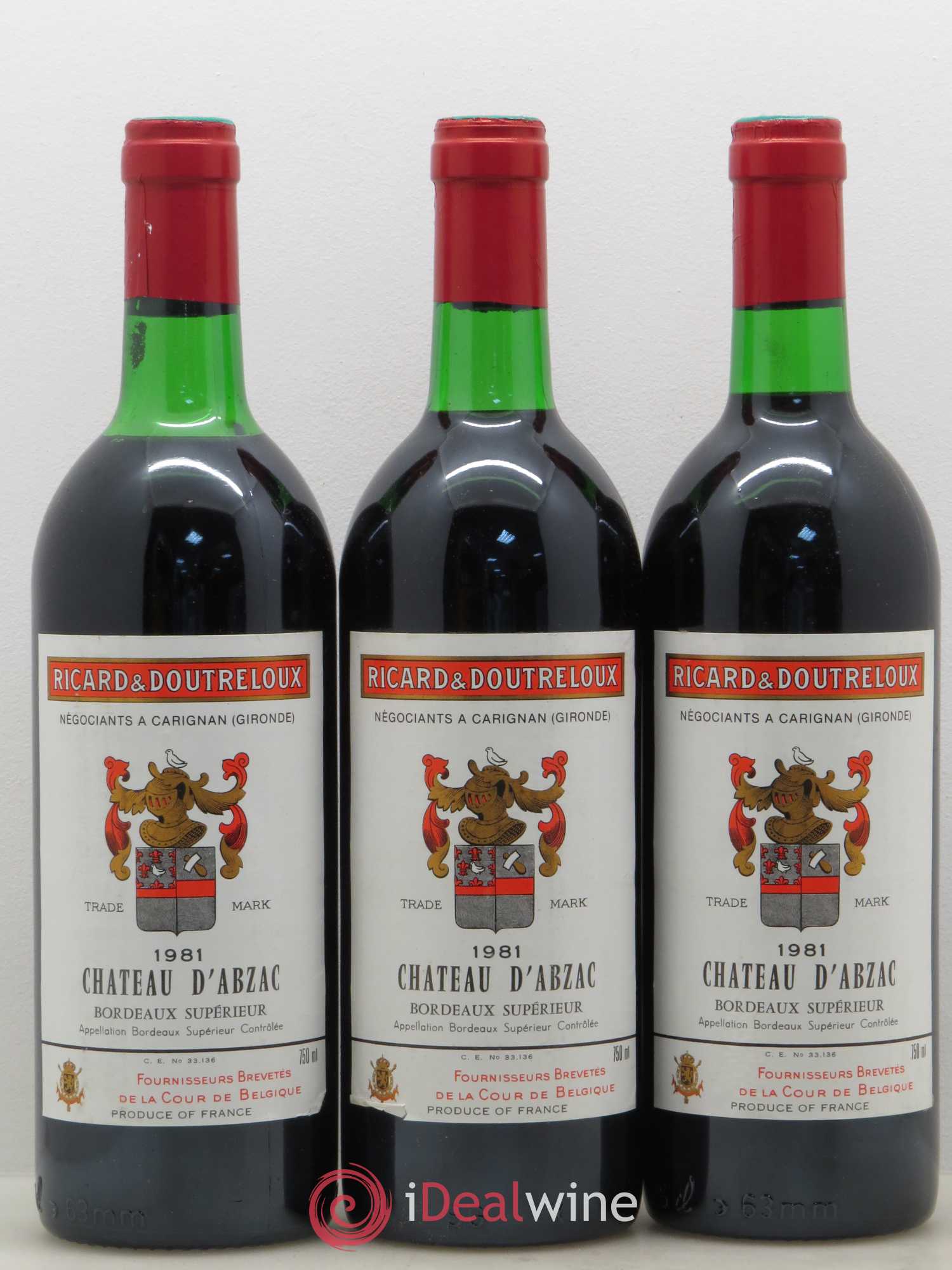 Bordeaux Supérieur Château d'Abzac (sans prix de réserve) 1981 - Posten von 6 Flaschen - 2