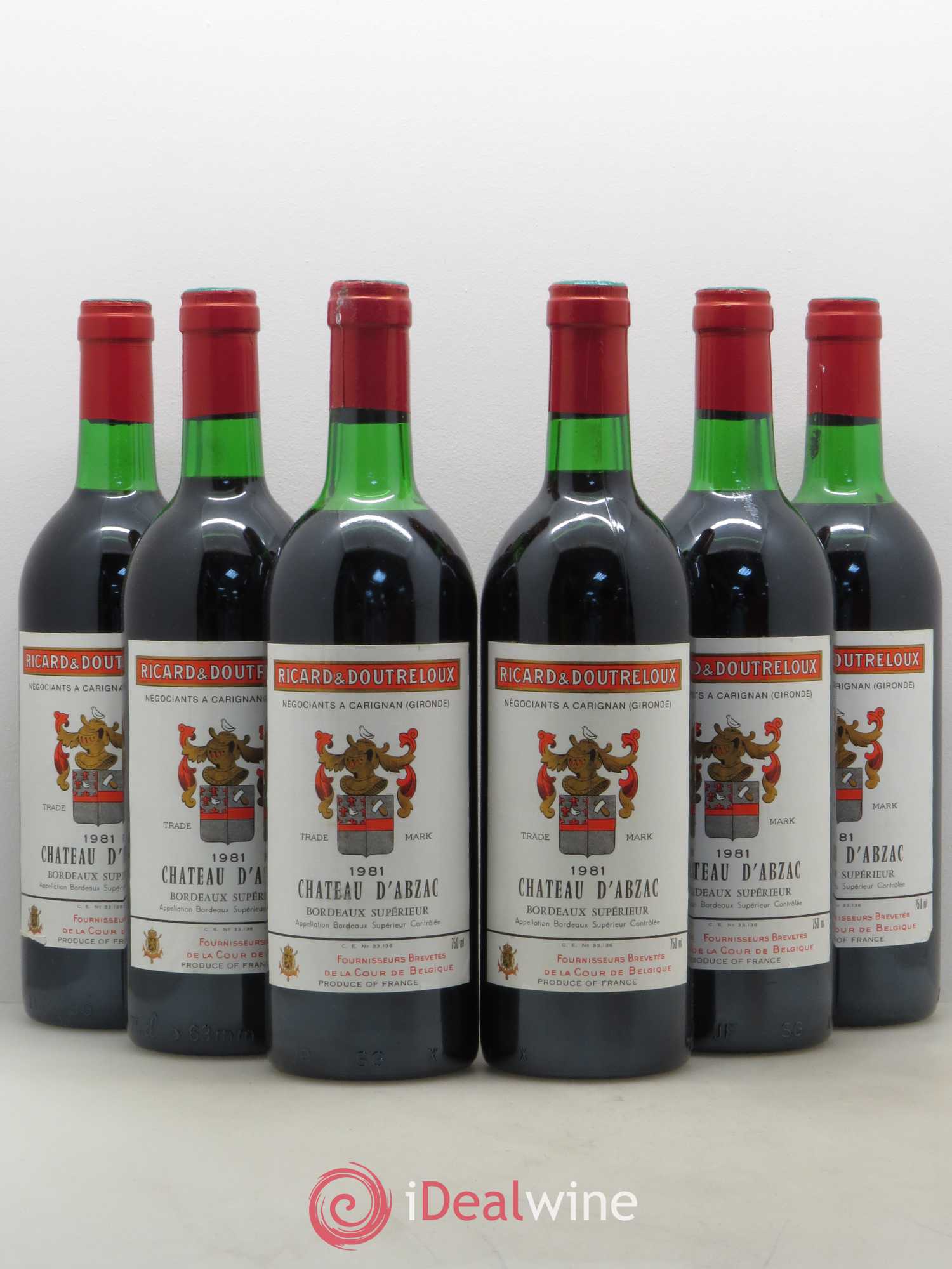 Bordeaux Supérieur Château d'Abzac (sans prix de réserve) 1981 - Posten von 6 Flaschen - 0