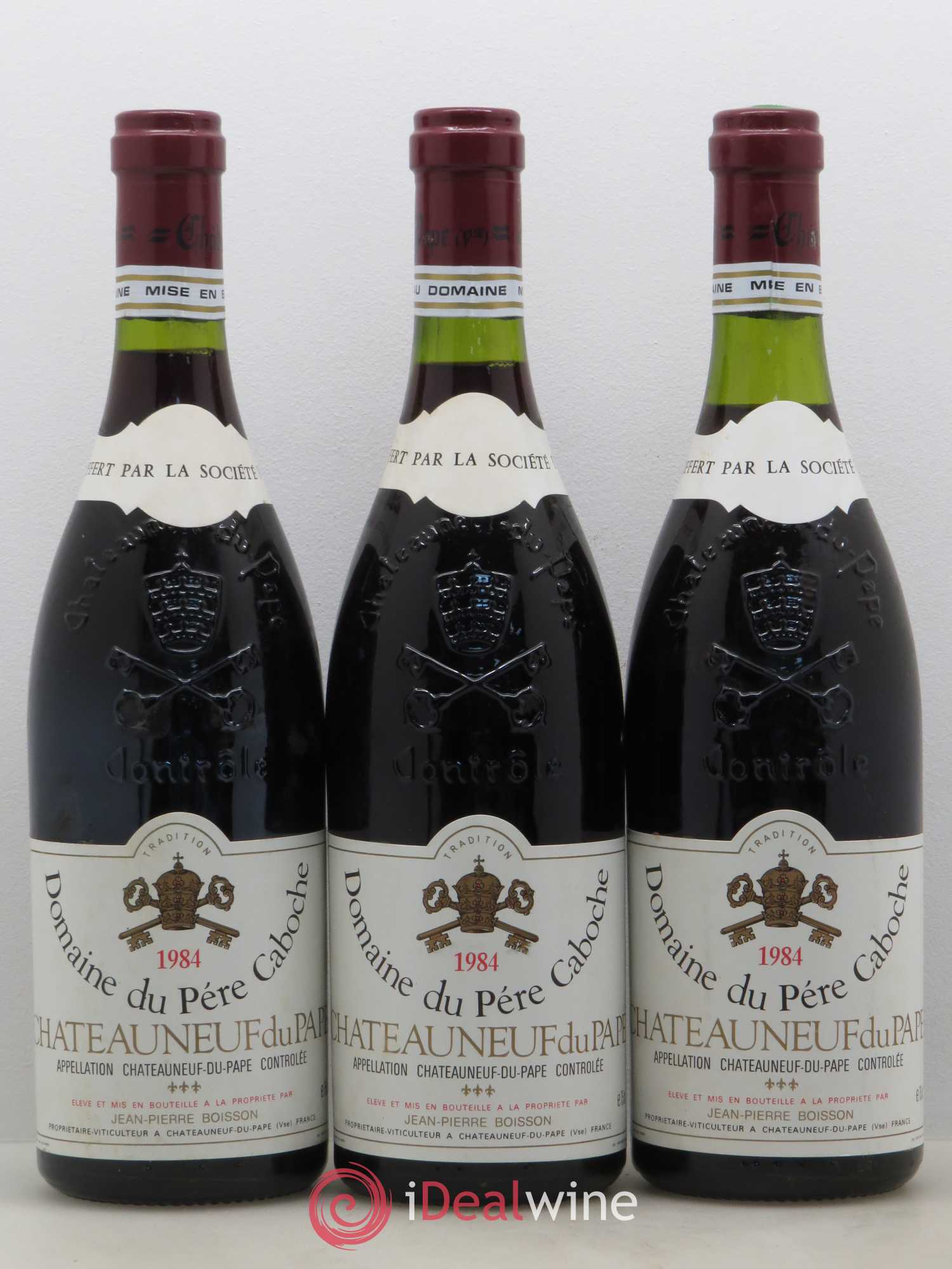 Châteauneuf-du-Pape Père Caboche 1984 - Lot de 3 bouteilles - 0