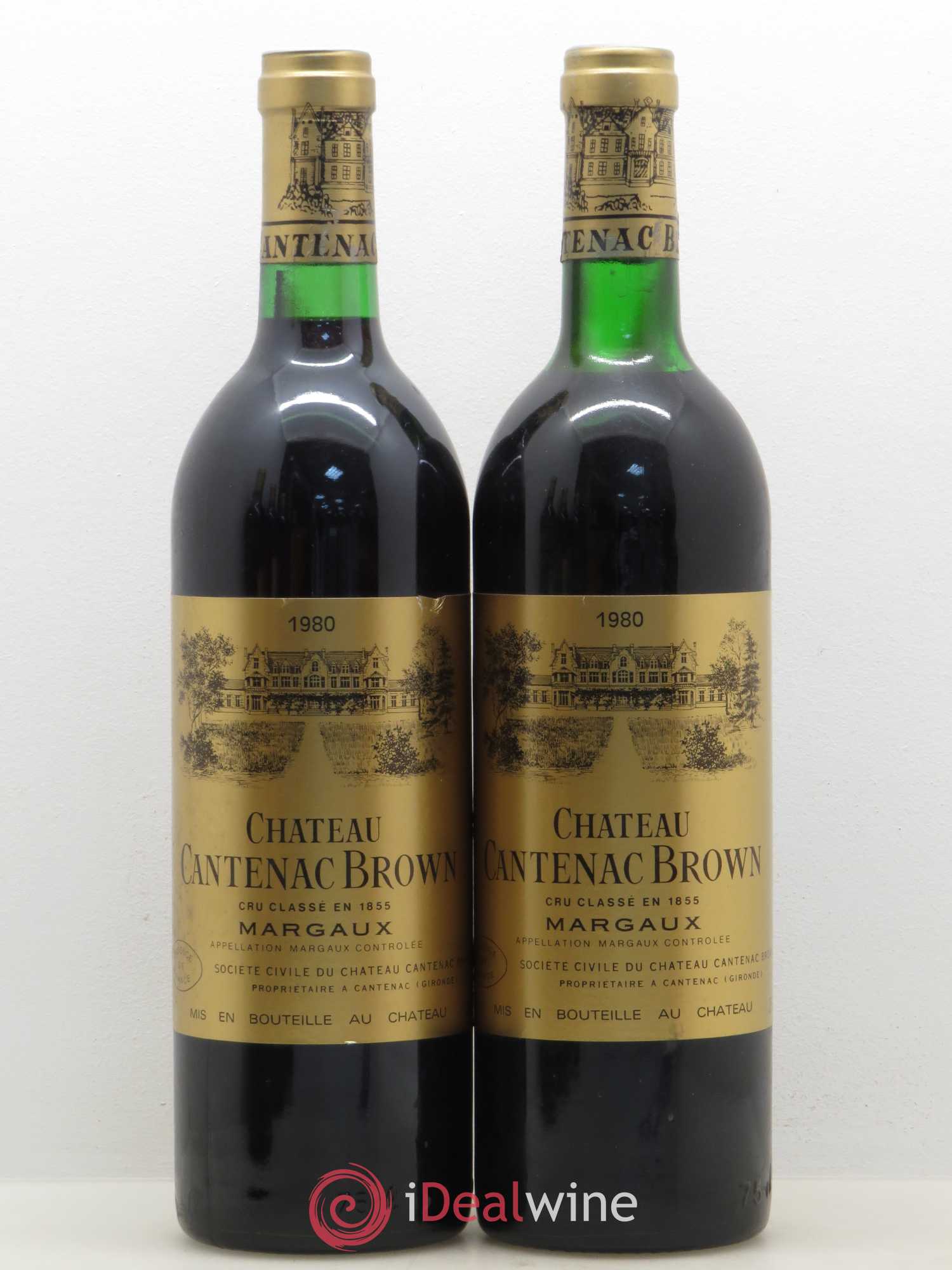 Château Cantenac Brown 3ème Grand Cru Classé 1980 - Lot de 5 bouteilles - 2