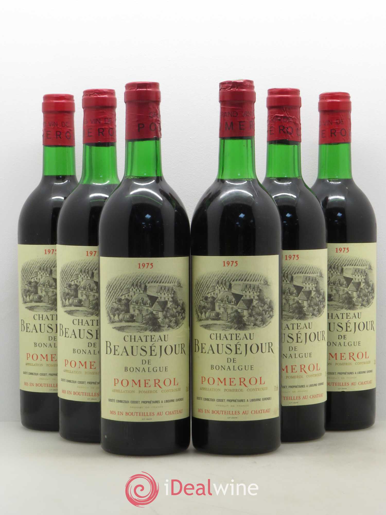 Château Beausejour de Bonalgue 1975 - Lot de 6 bouteilles - 0