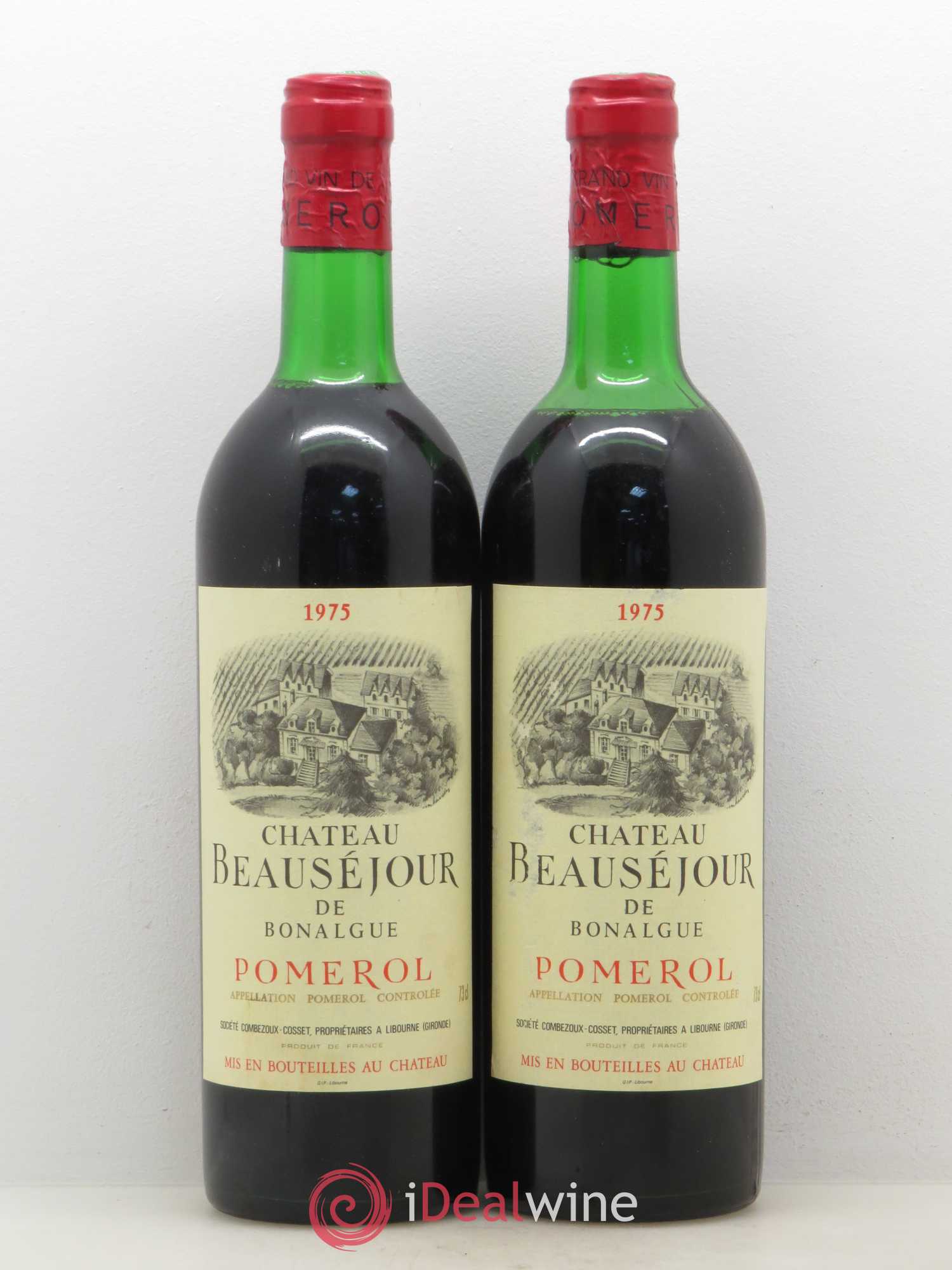 Château Beausejour de Bonalgue 1975 - Lot de 2 bouteilles - 0