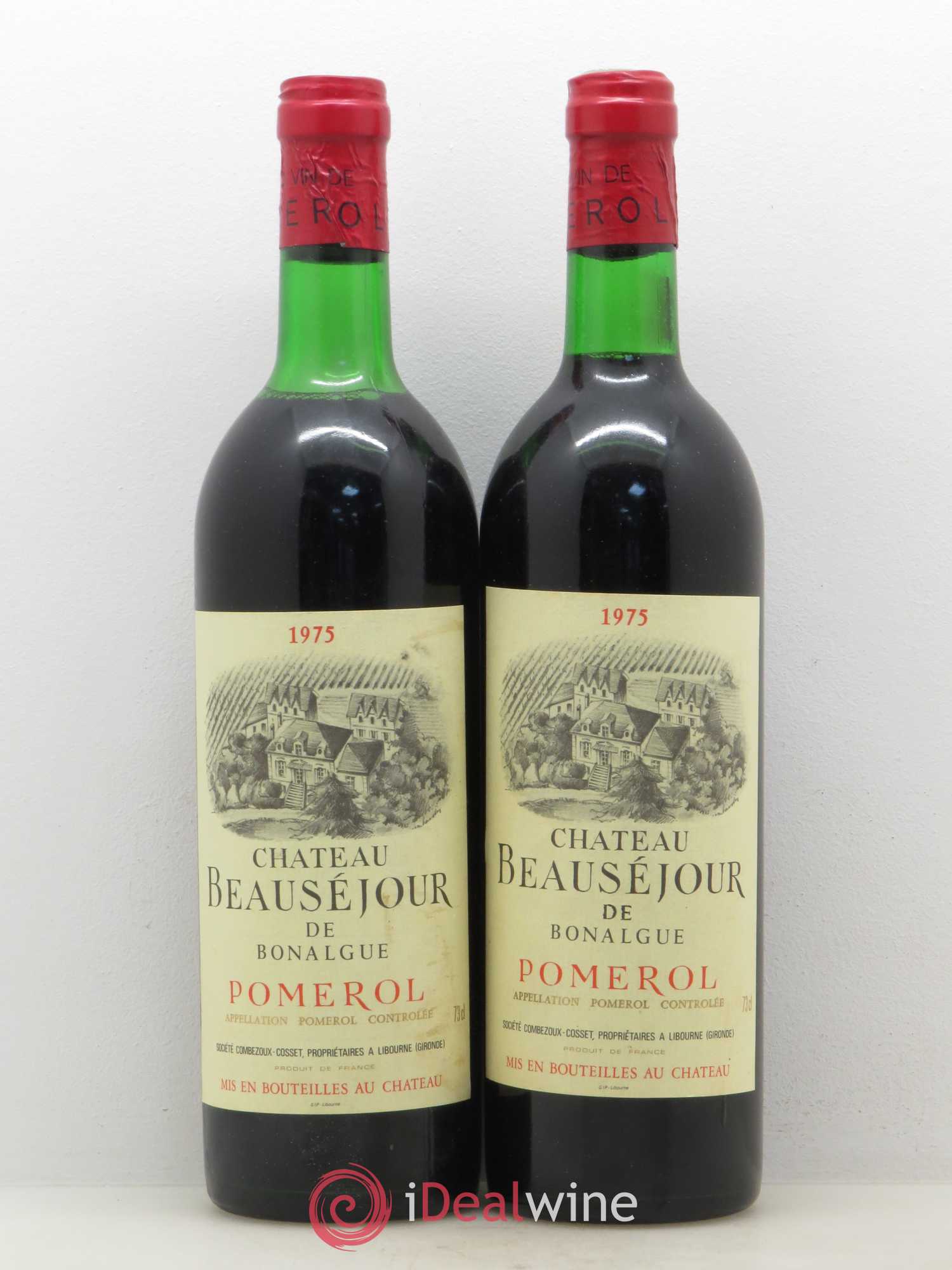 Château Beausejour de Bonalgue 1975 - Lot de 2 bouteilles - 0