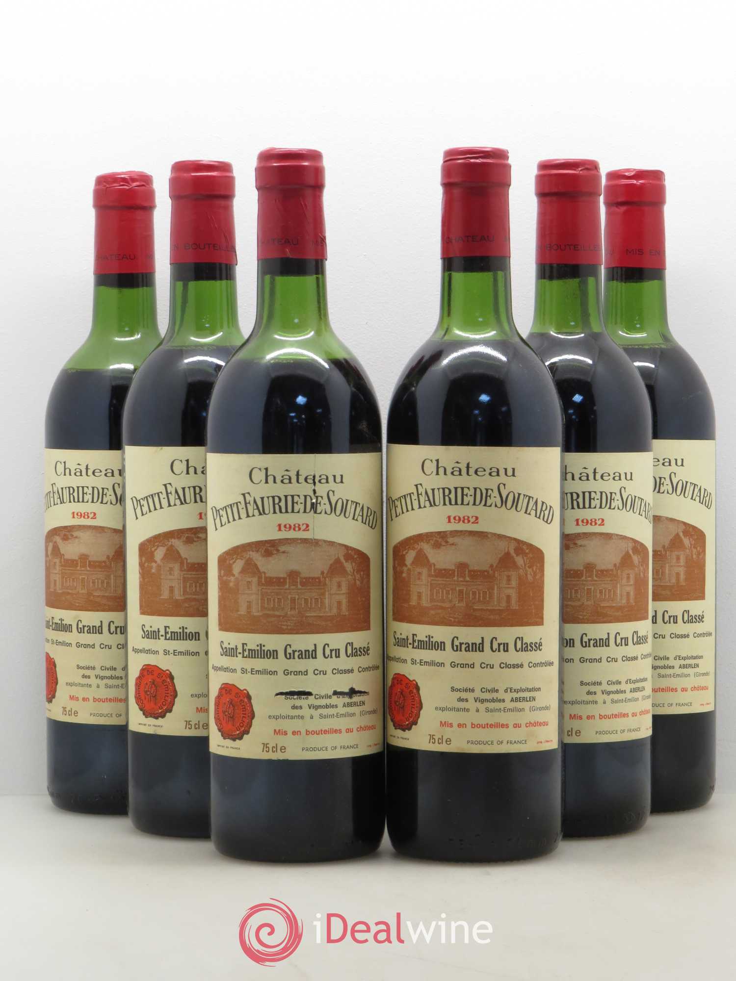 Château Petit Faurie de Soutard Grand Cru Classé 1982 - Lot de 6 bouteilles - 0