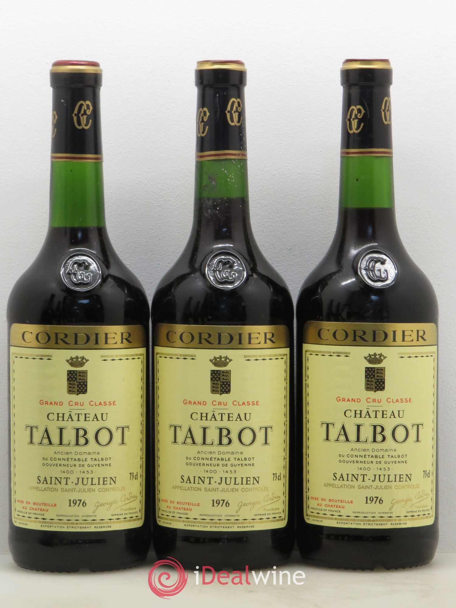 Château Talbot 4ème Grand Cru Classé 1976 - Lot de 6 bouteilles - 1