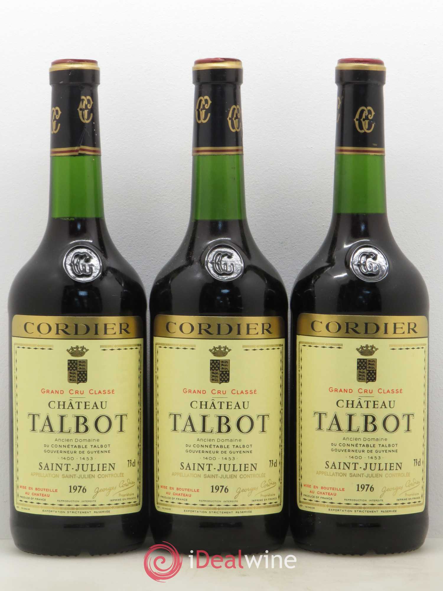 Château Talbot 4ème Grand Cru Classé 1976 - Lot de 6 bouteilles - 2