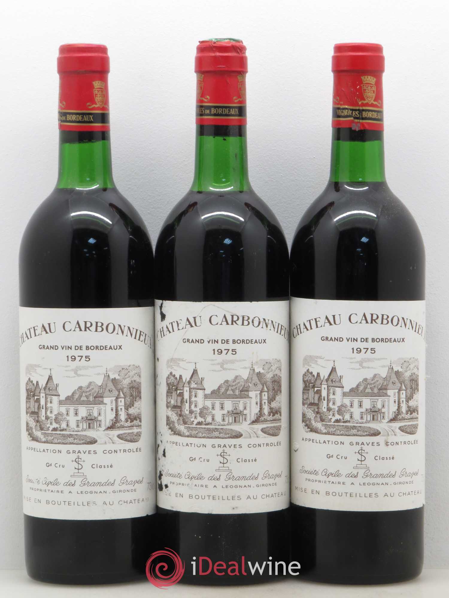 Château Carbonnieux Cru Classé de Graves 1975 - Lot de 12 bouteilles - 2