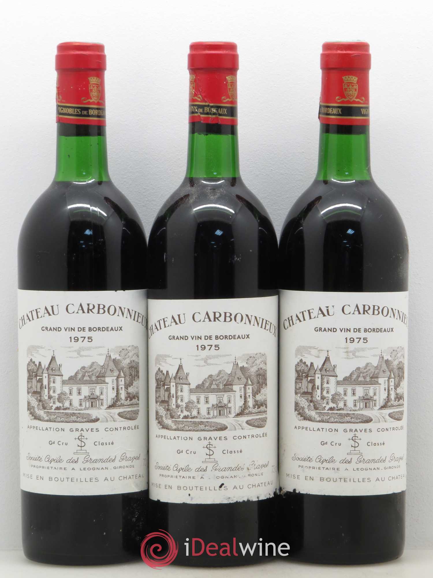 Château Carbonnieux Cru Classé de Graves 1975 - Lot de 12 bouteilles - 3