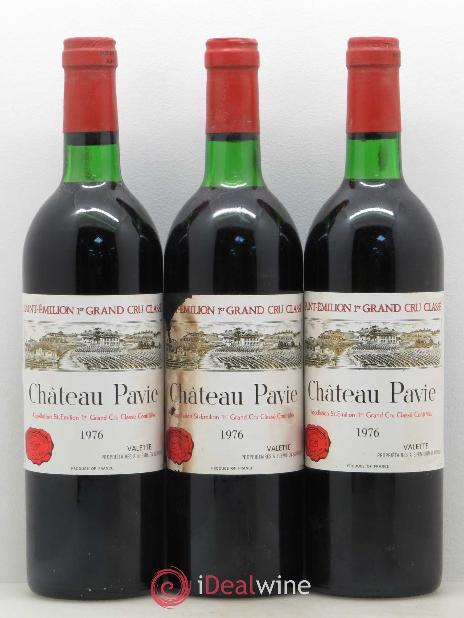 Château Pavie 1er Grand Cru Classé A 1976 - Lot de 12 bouteilles - 1