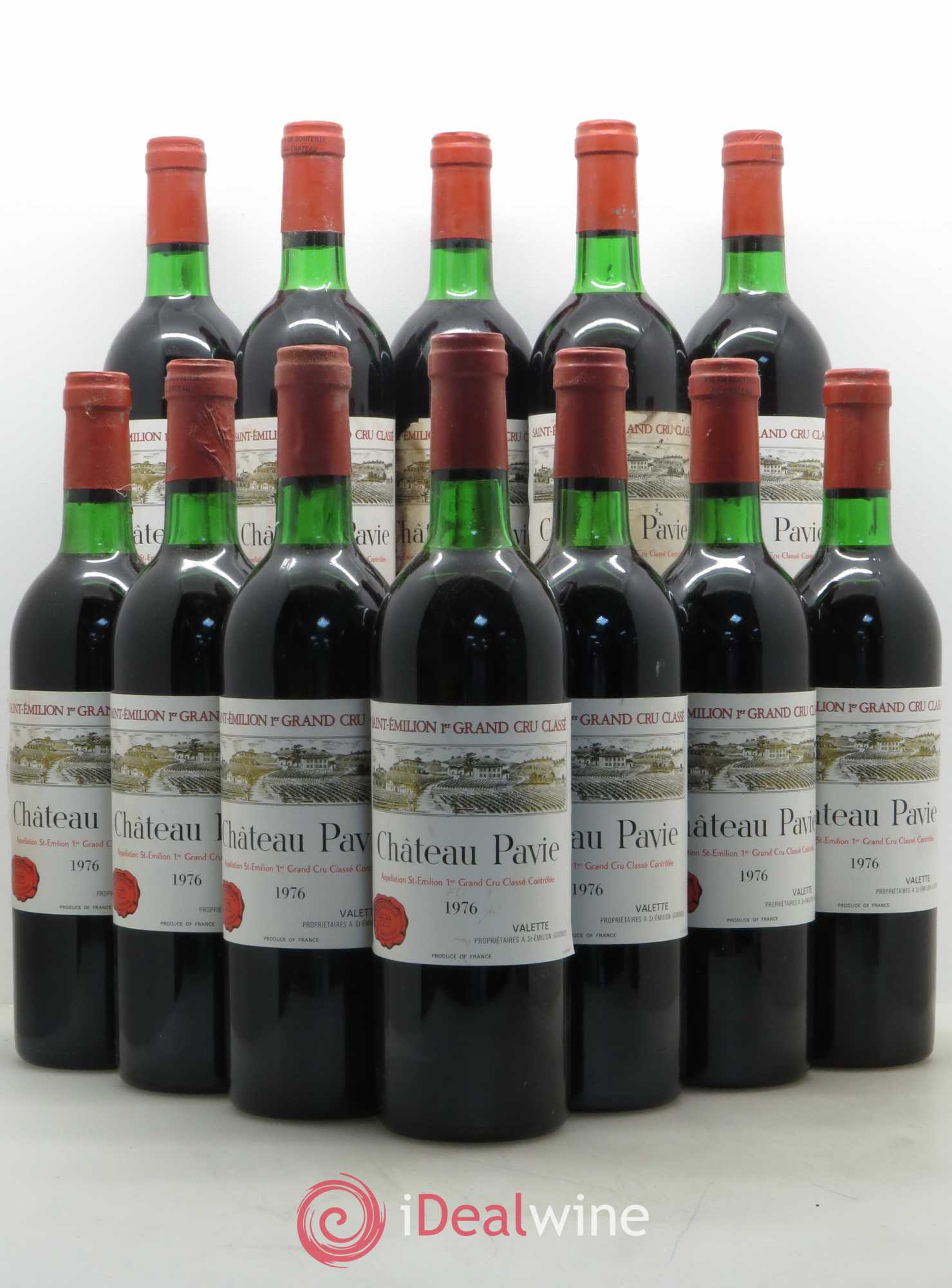 Château Pavie 1er Grand Cru Classé A 1976 - Lot de 12 bouteilles - 0