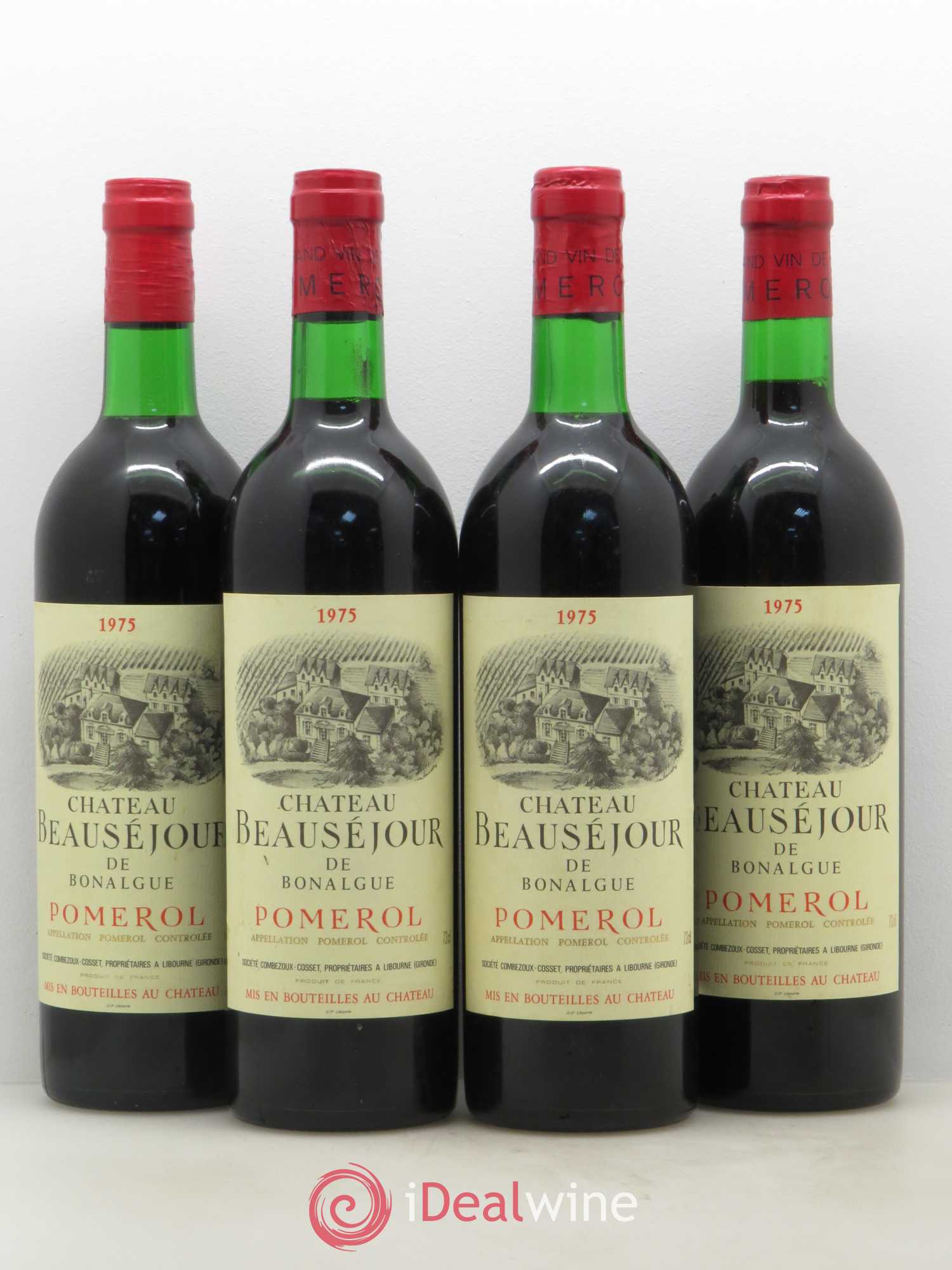 Château Beausejour de Bonalgue 1975 - Lot de 10 bouteilles - 1