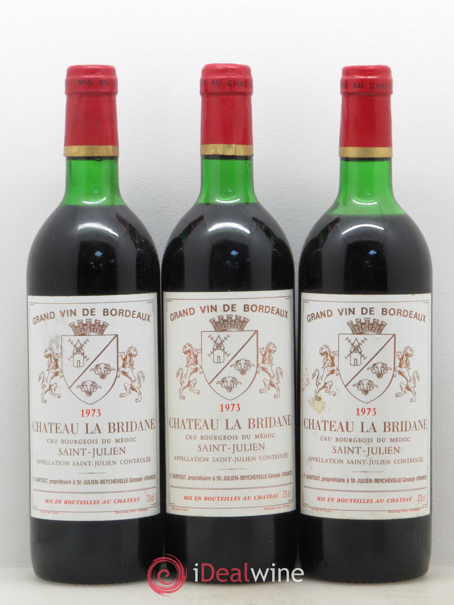 Château la Bridane Cru Bourgeois (sans prix de réserve) 1973 - Lot de 12 bouteilles - 4