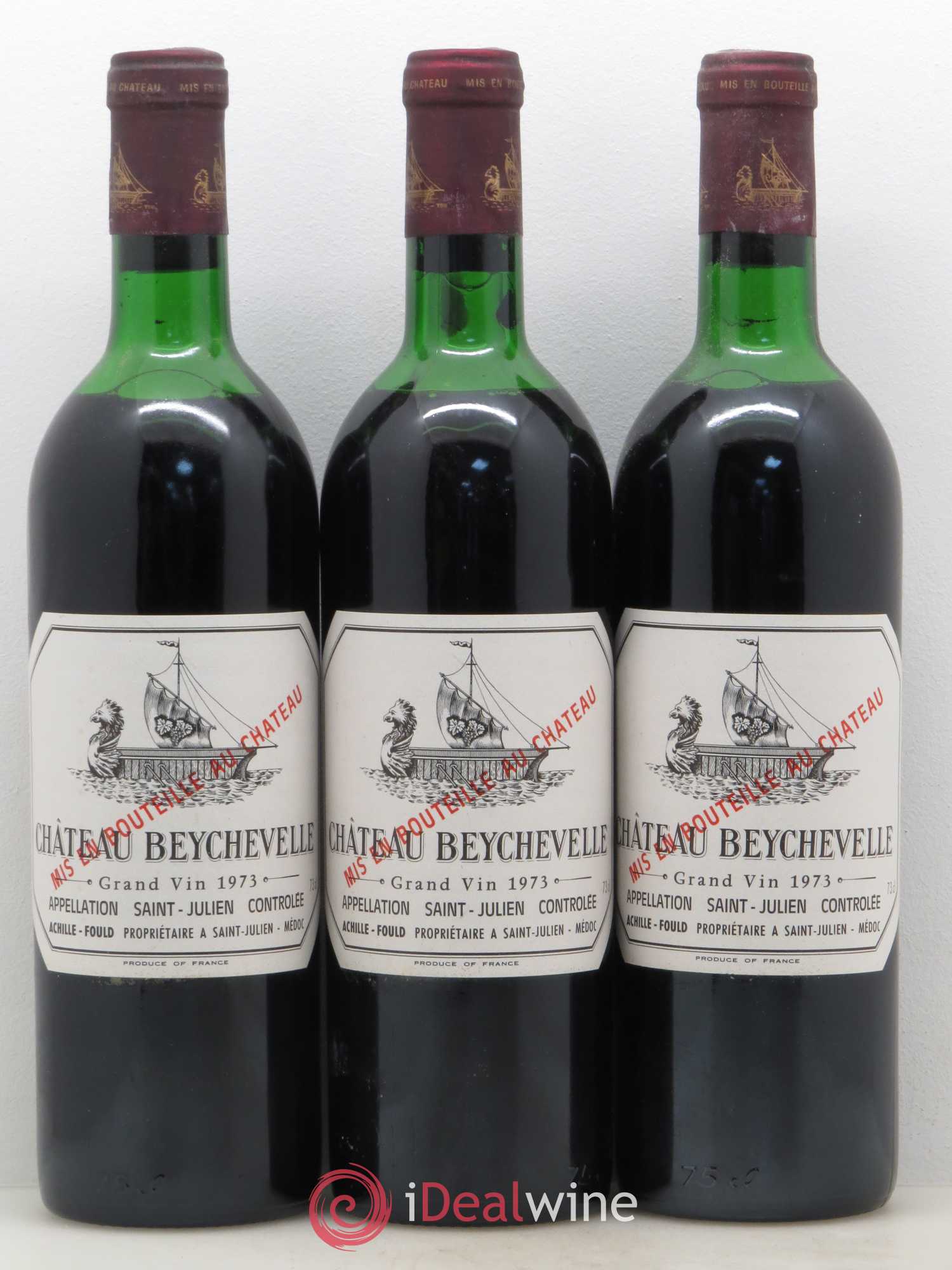Château Beychevelle 4ème Grand Cru Classé 1973 - Lot de 6 bouteilles - 2