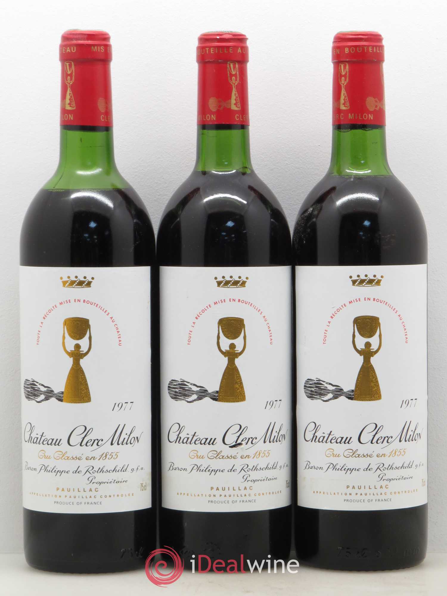 Château Clerc Milon 5ème Grand Cru Classé 1977 - Lot de 6 bouteilles - 2