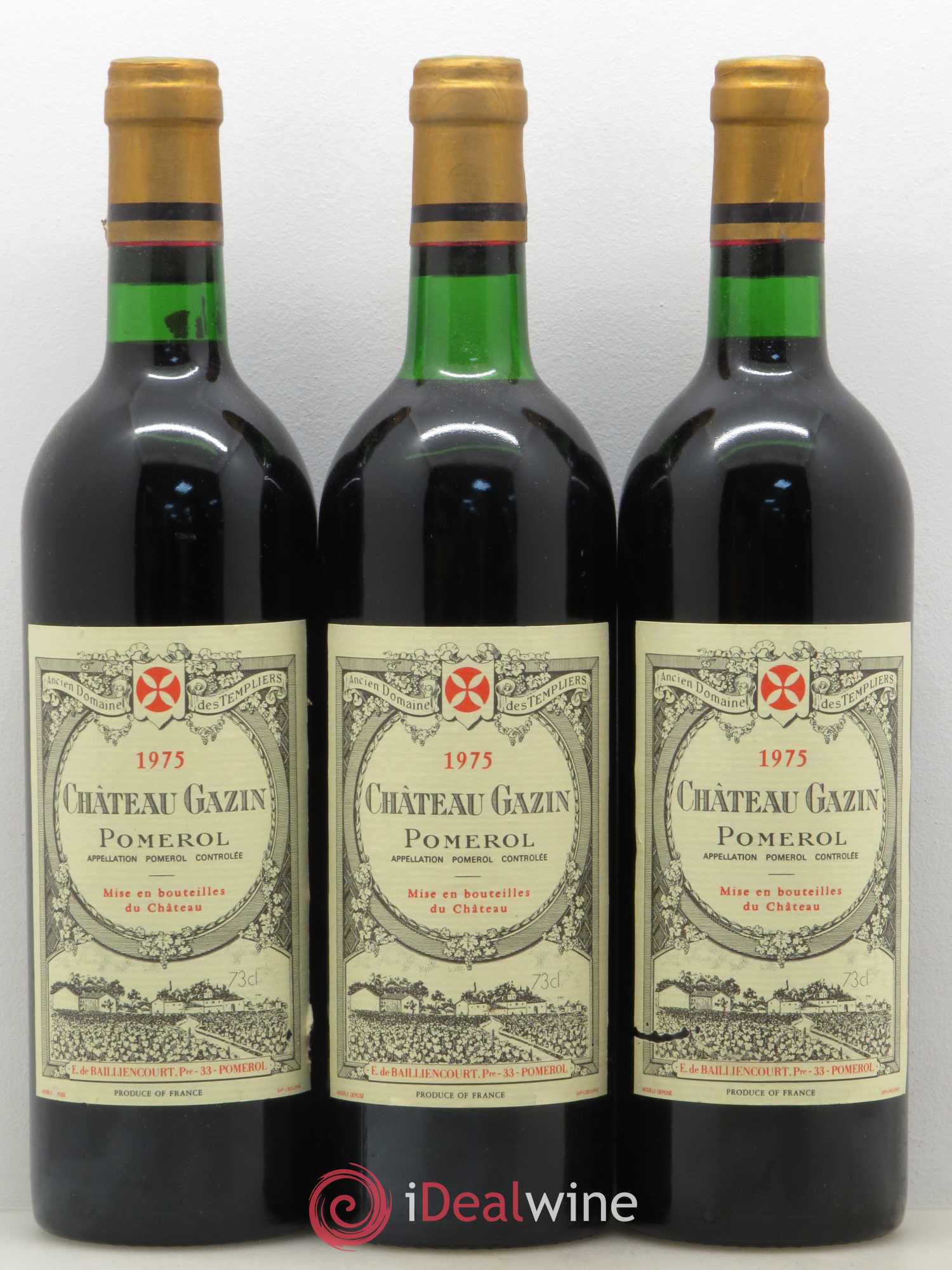 Château Gazin 1975 - Lot de 12 bouteilles - 1