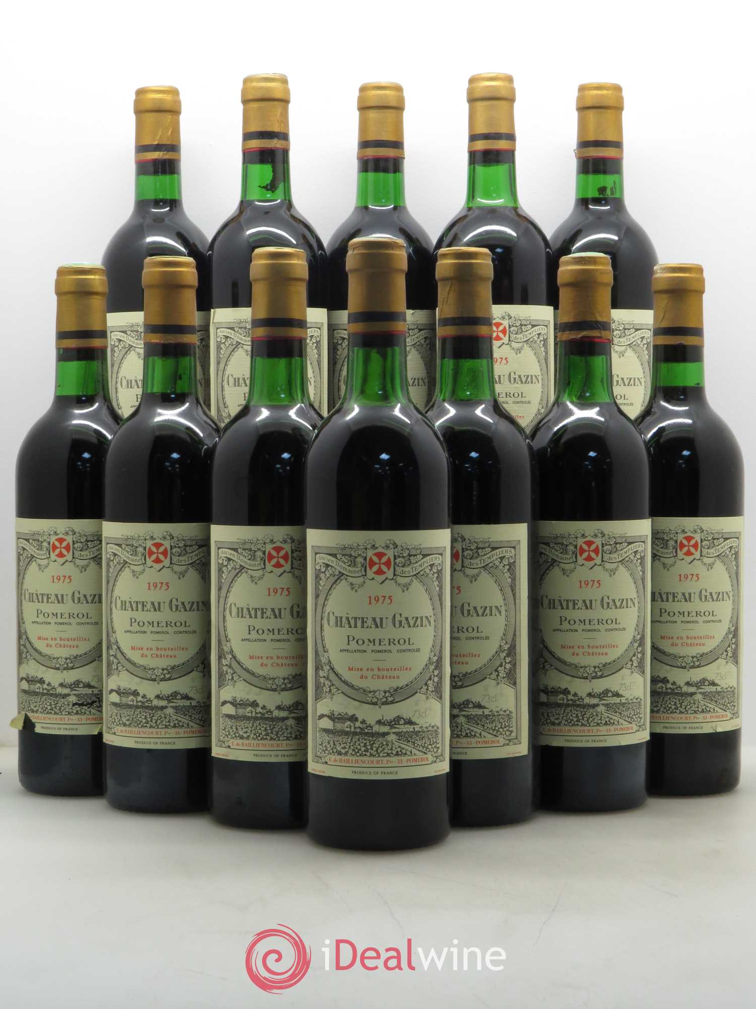 Château Gazin 1975 - Lot de 12 bouteilles - 0