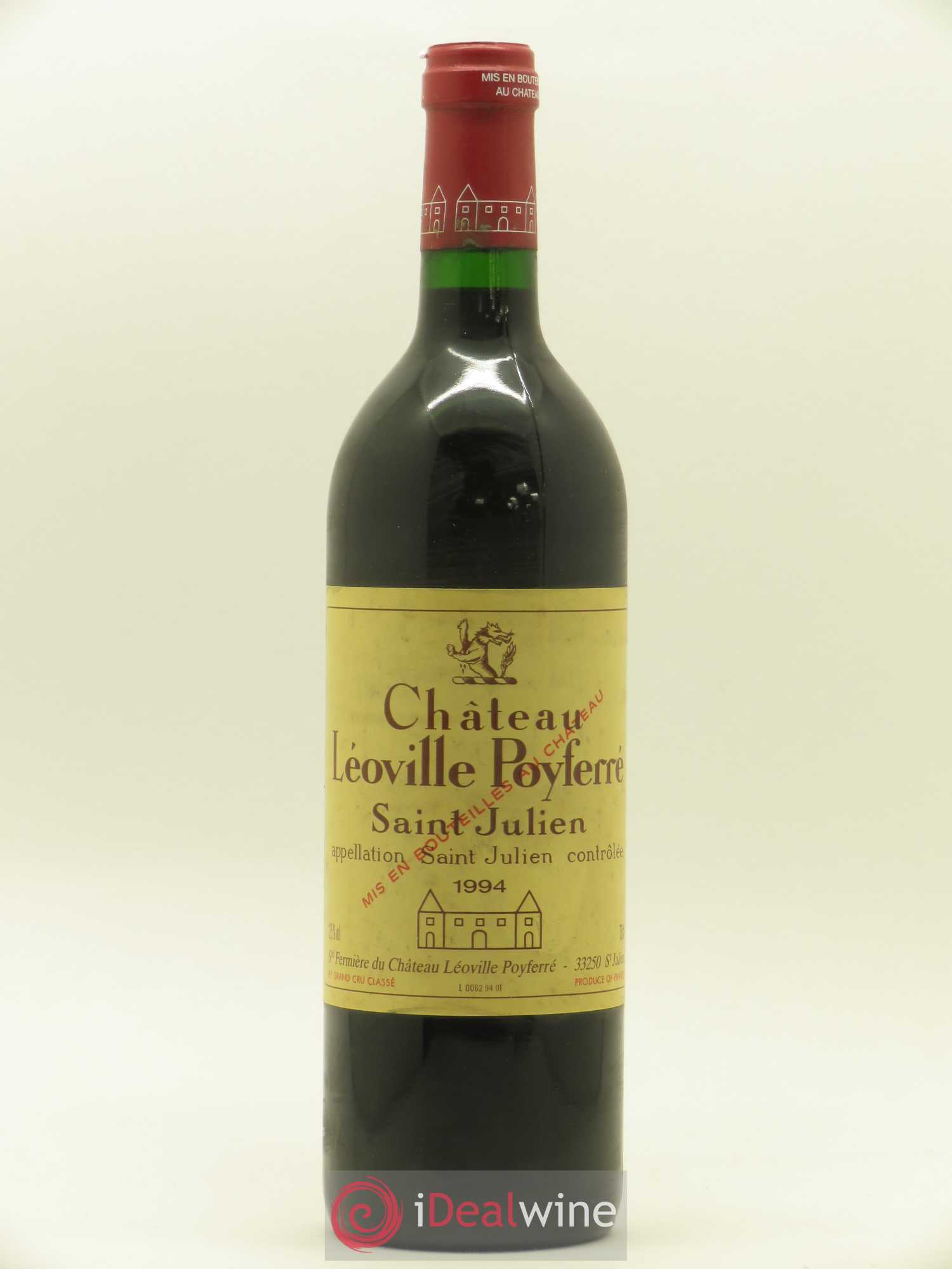 Château Léoville Poyferré 2ème Grand Cru Classé 1994 - Lot de 1 bouteille - 0