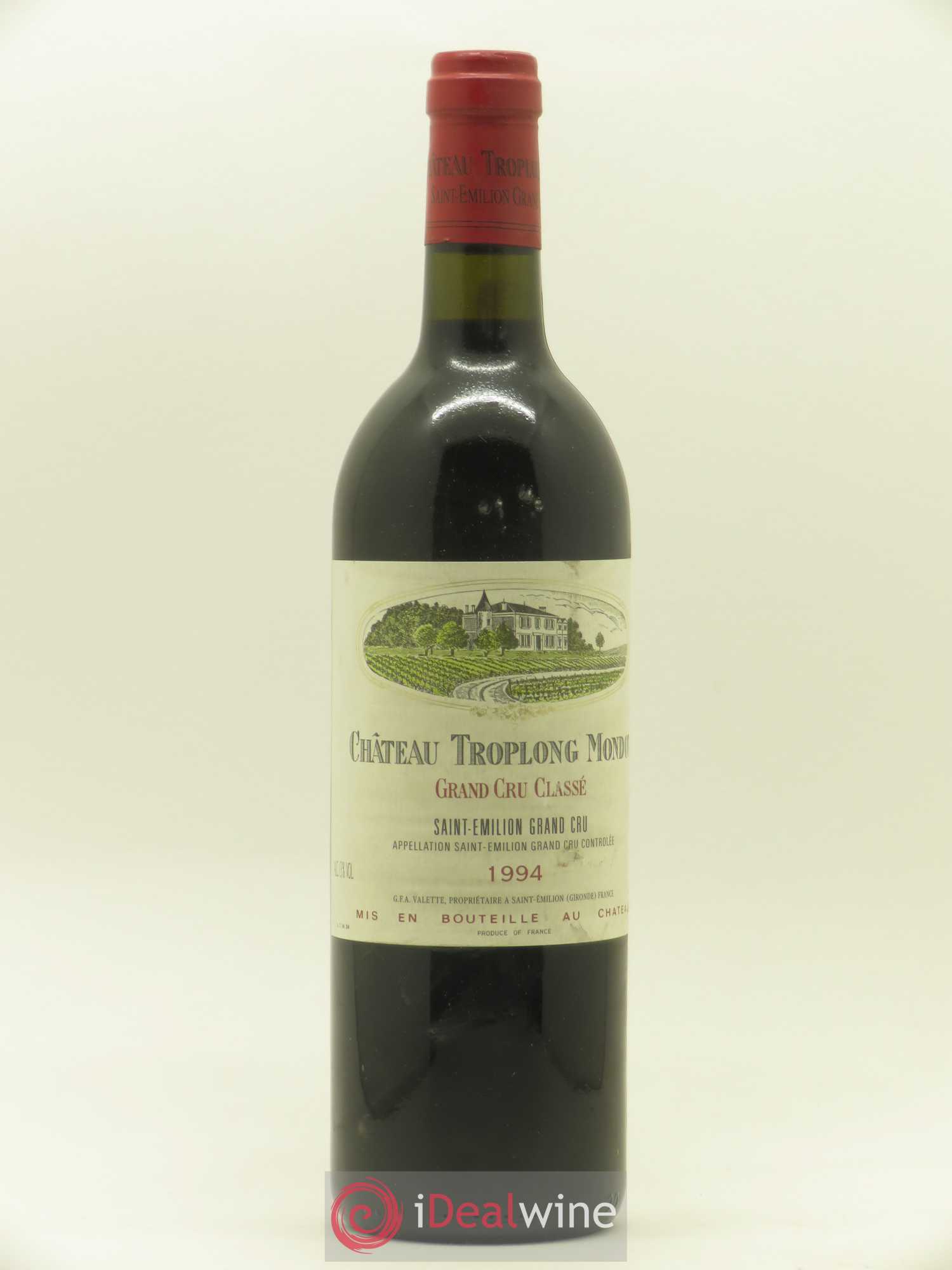 Château Troplong Mondot 1er Grand Cru Classé B 1994 - Lot de 1 bouteille - 0