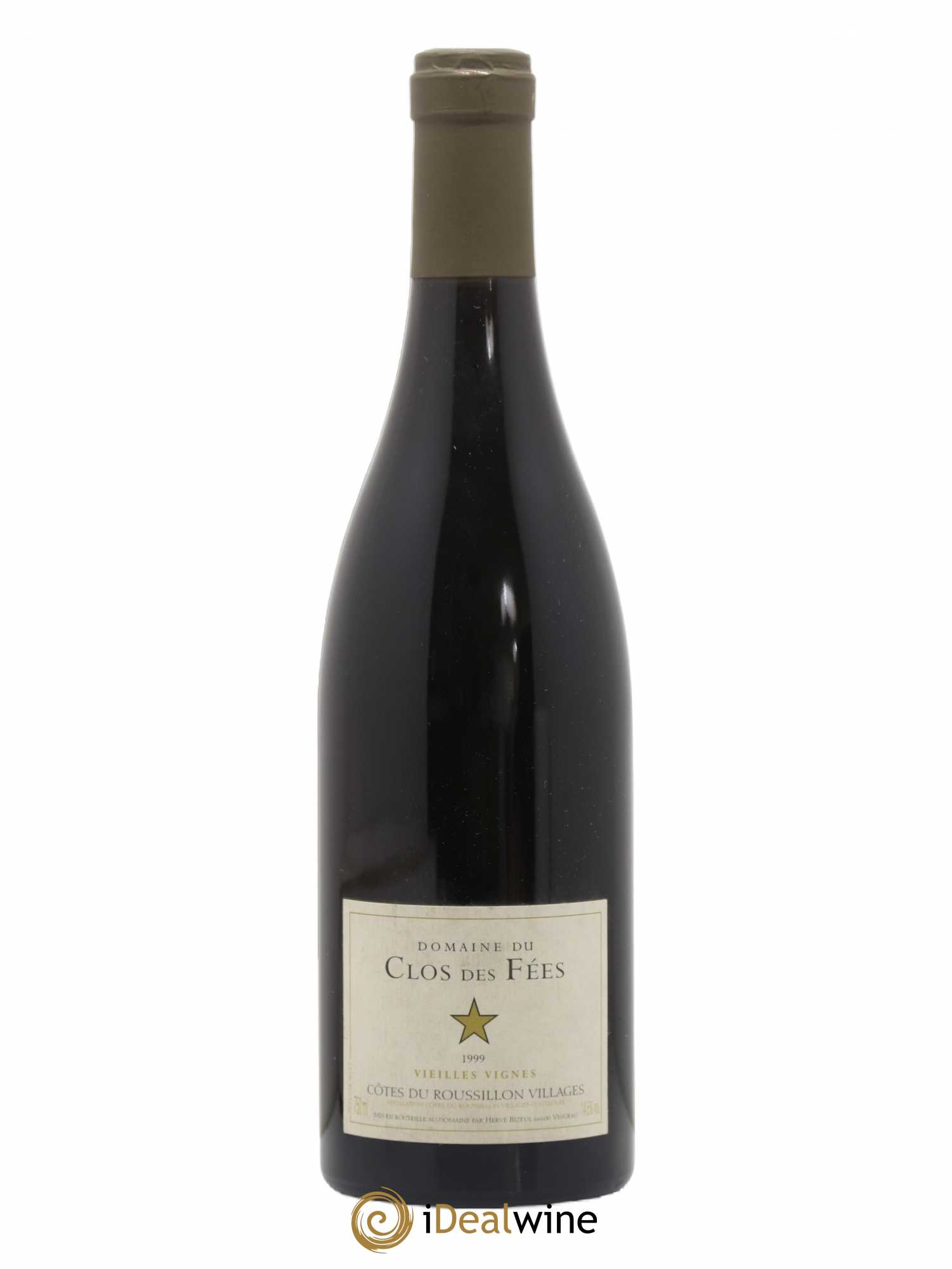 Côtes du Roussillon Villages Clos des Fées Vieilles vignes Hervé Bizeul 1999 - Lot de 1 bouteille - 0