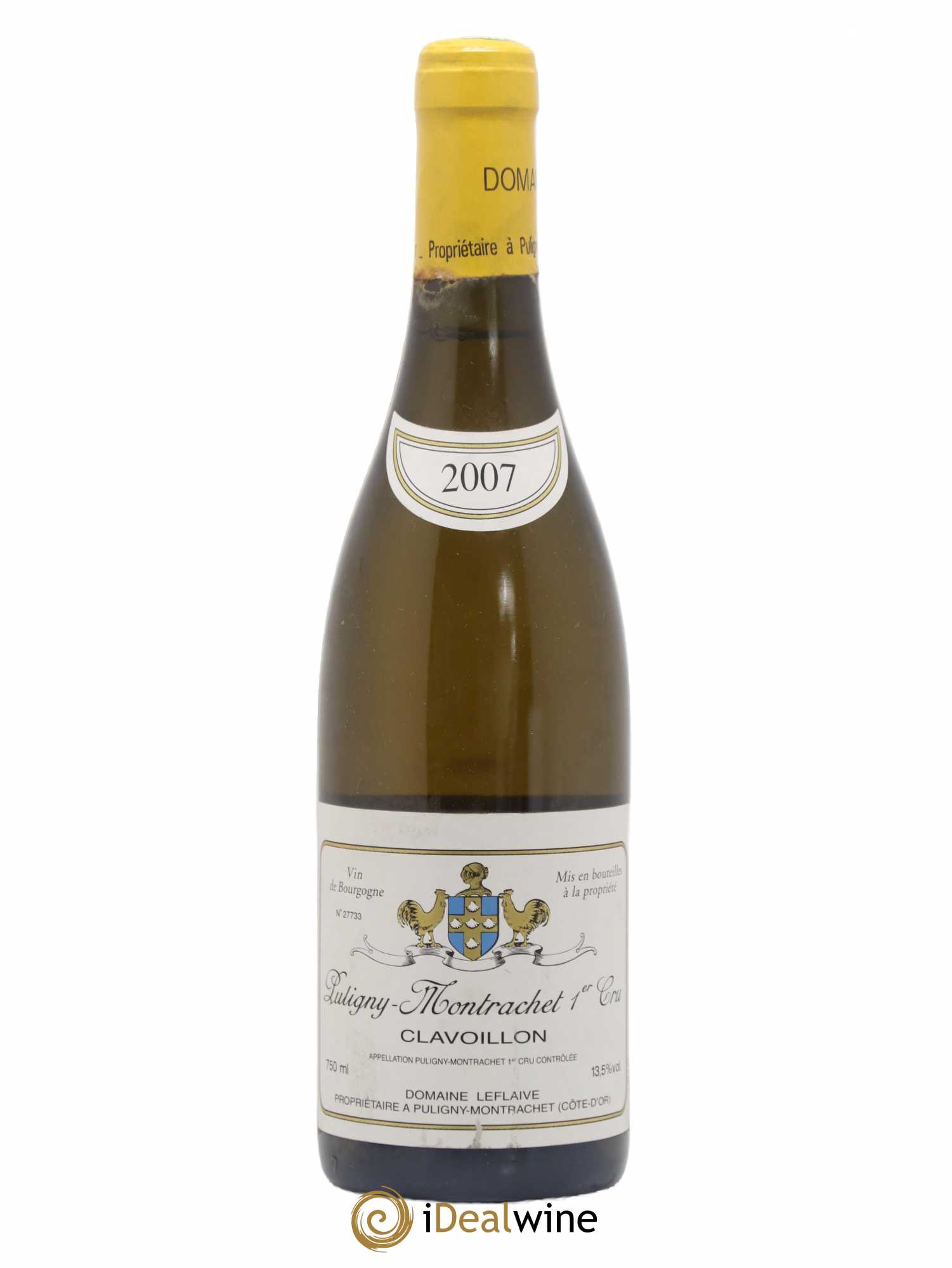 Puligny-Montrachet 1er Cru Clavoillon Leflaive (Domaine) 2007 - Lot de 1 bouteille - 0