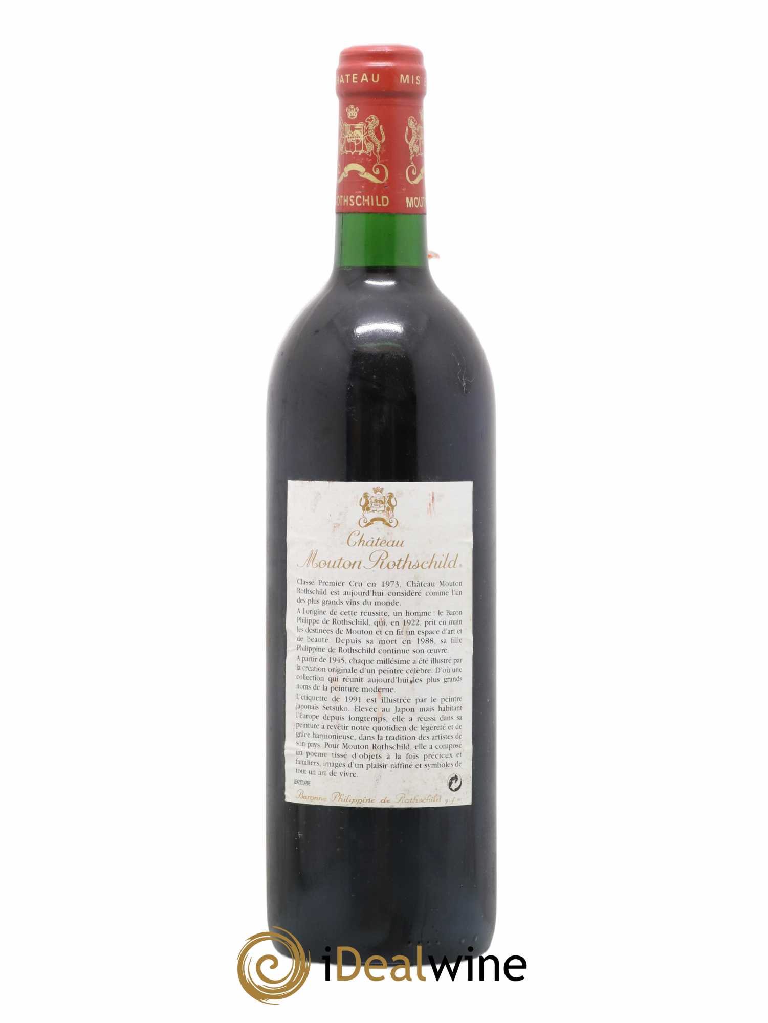 Château Mouton Rothschild 1er Grand Cru Classé 1991 - Lot of 1 bottle - 1