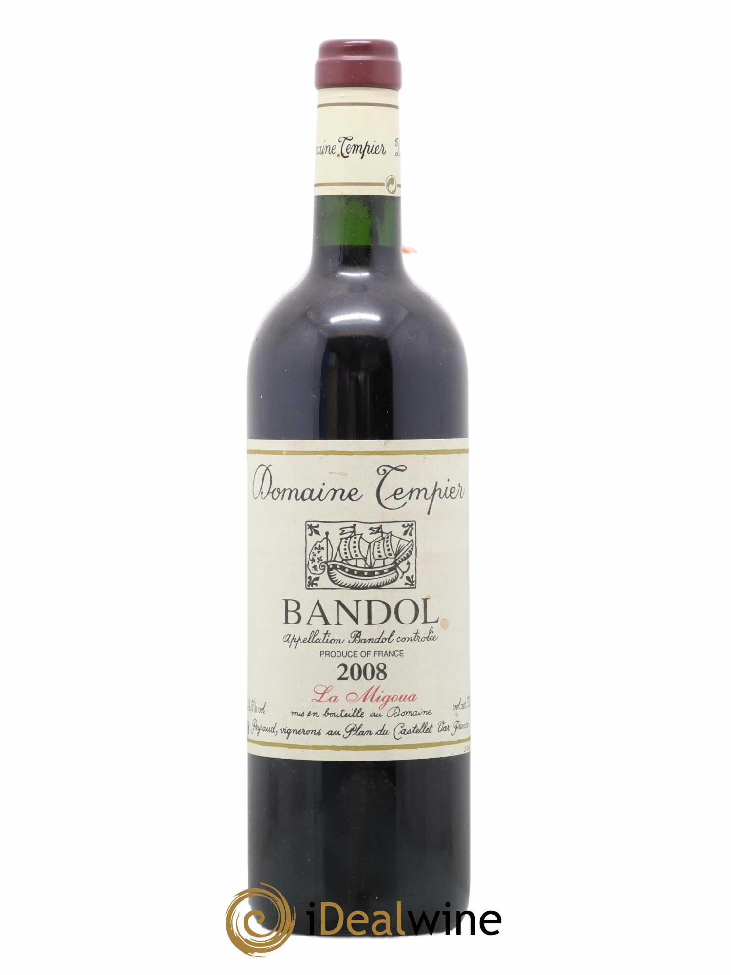 Bandol Domaine Tempier Cuvée La Migoua Famille Peyraud 2008 - Lot de 1 bouteille - 0