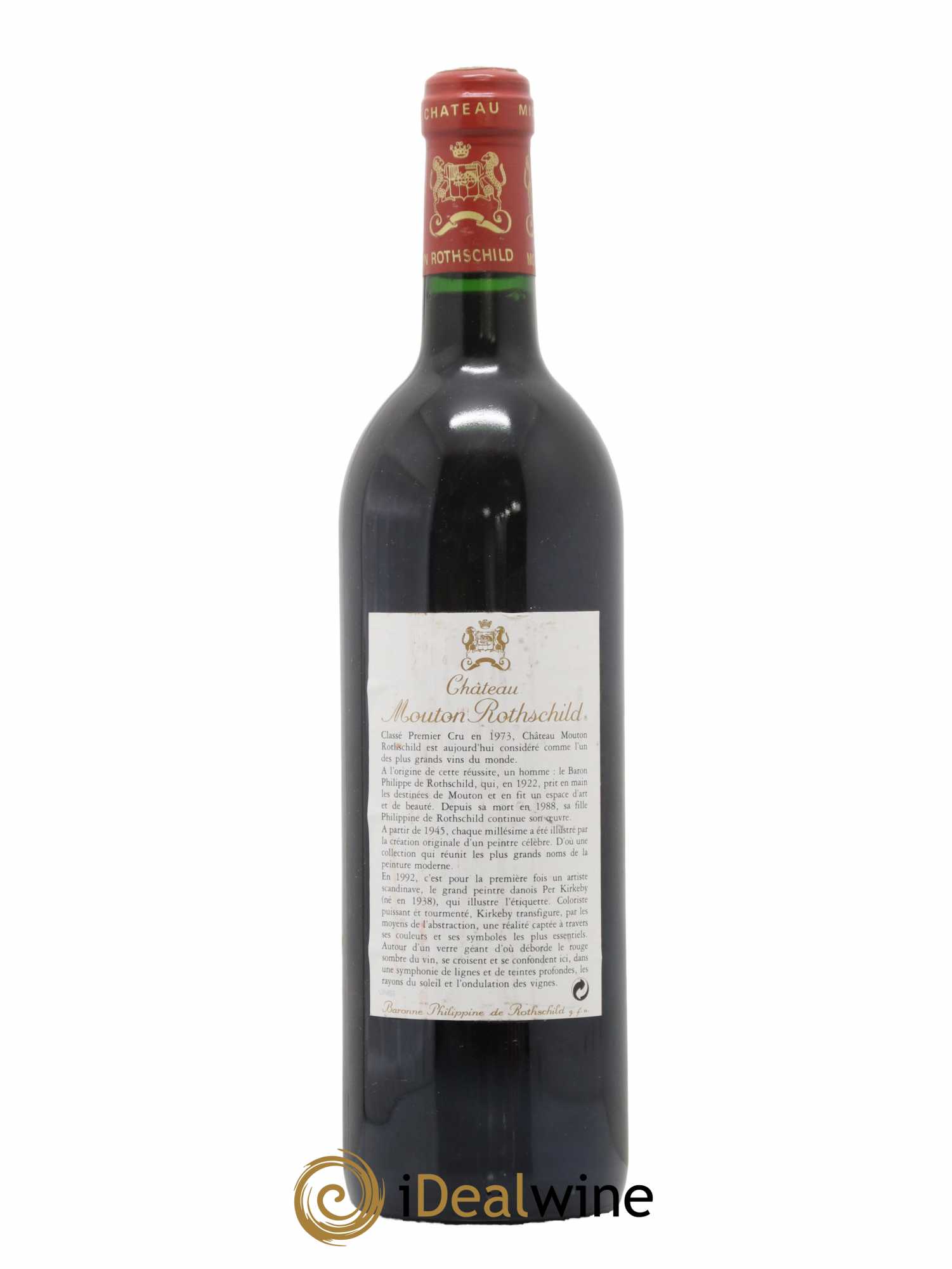 Château Mouton Rothschild 1er Grand Cru Classé 1992 - Lot of 1 bottle - 1