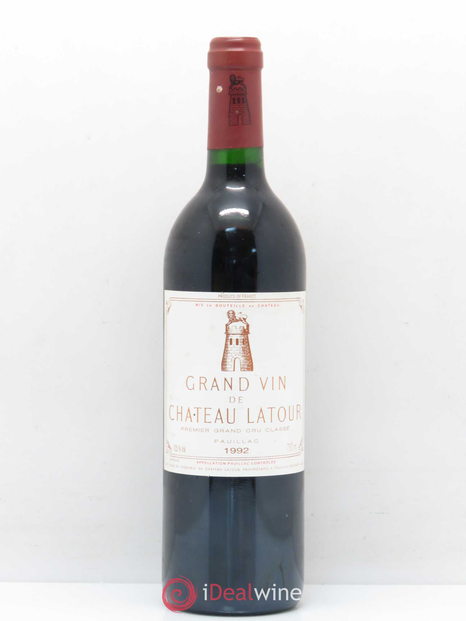 Château Latour 1er Grand Cru Classé 1992 - Lot de 1 bouteille - 0