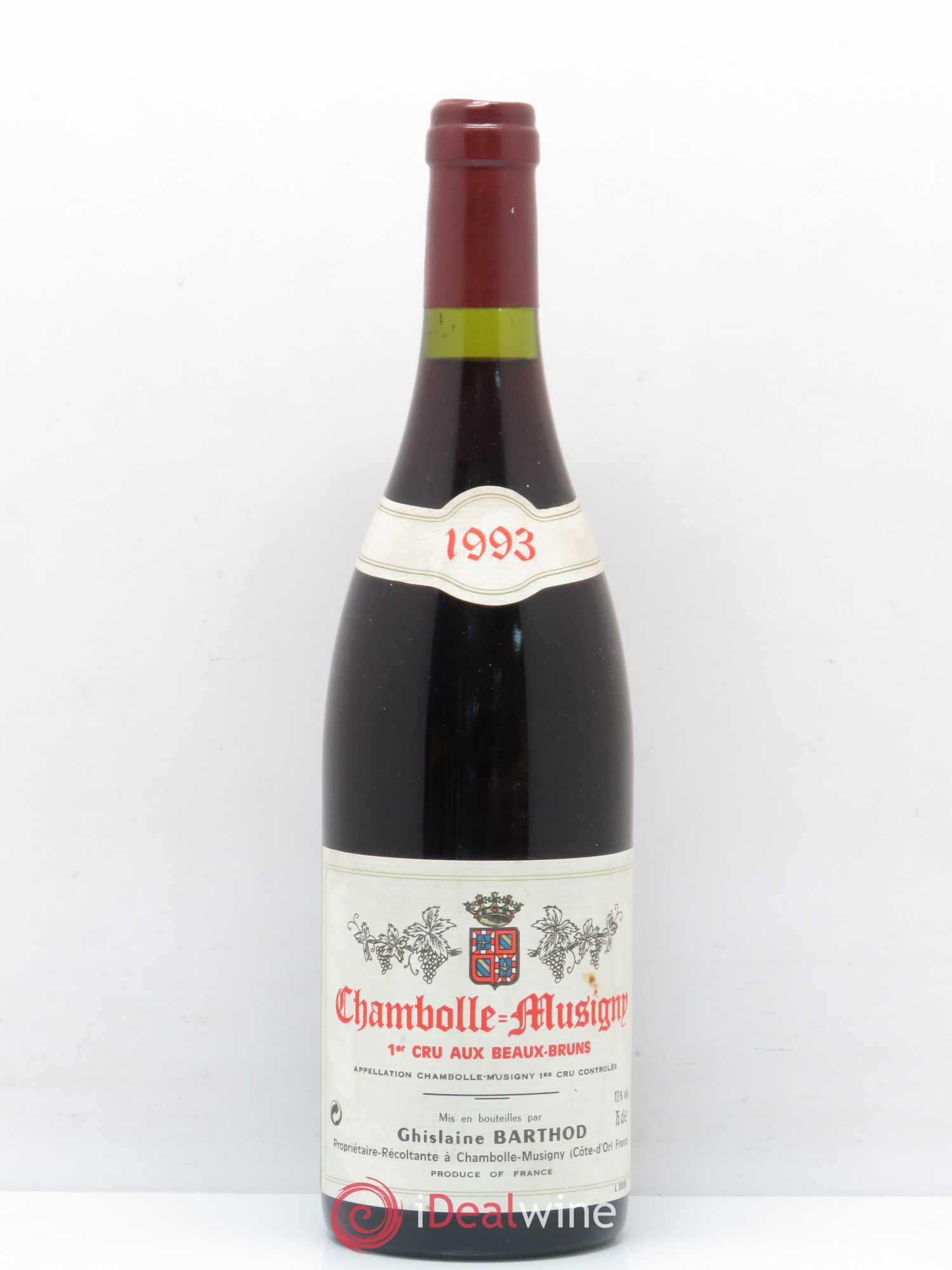 Chambolle-Musigny 1er Cru Aux Beaux Bruns Ghislaine Barthod 1993 - Lot de 1 bouteille - 0