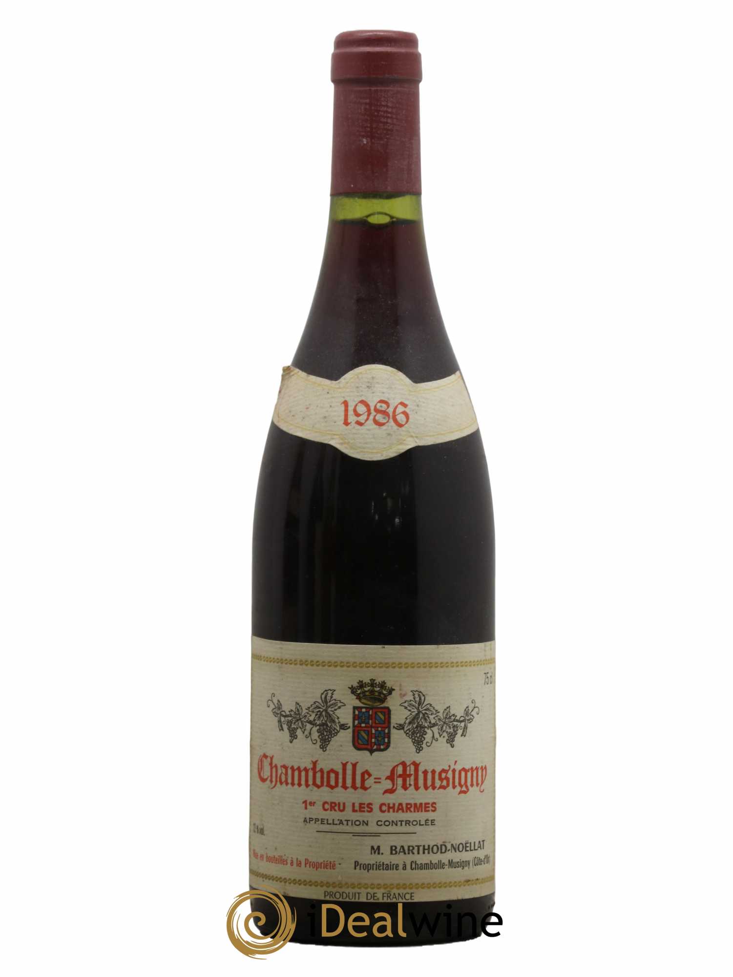 Chambolle-Musigny 1er Cru Les Charmes Barthod-Noëllat 1986 - Posten von 1 Flasche - 0