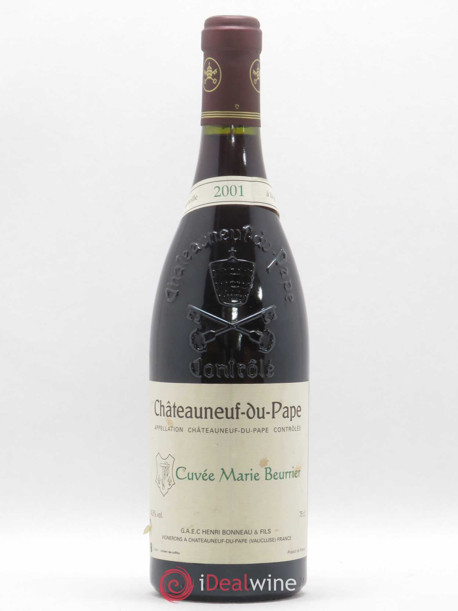 Châteauneuf-du-Pape Marie Beurrier Henri Bonneau & Fils 2001 - Lot de 1 bouteille - 0