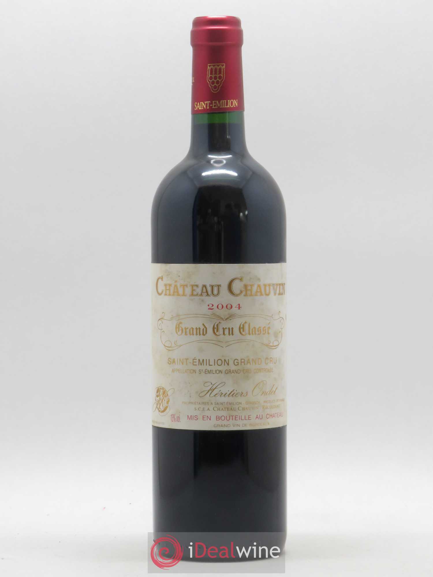 Château Chauvin Grand Cru Classé 2004 - Lot de 1 bouteille - 0