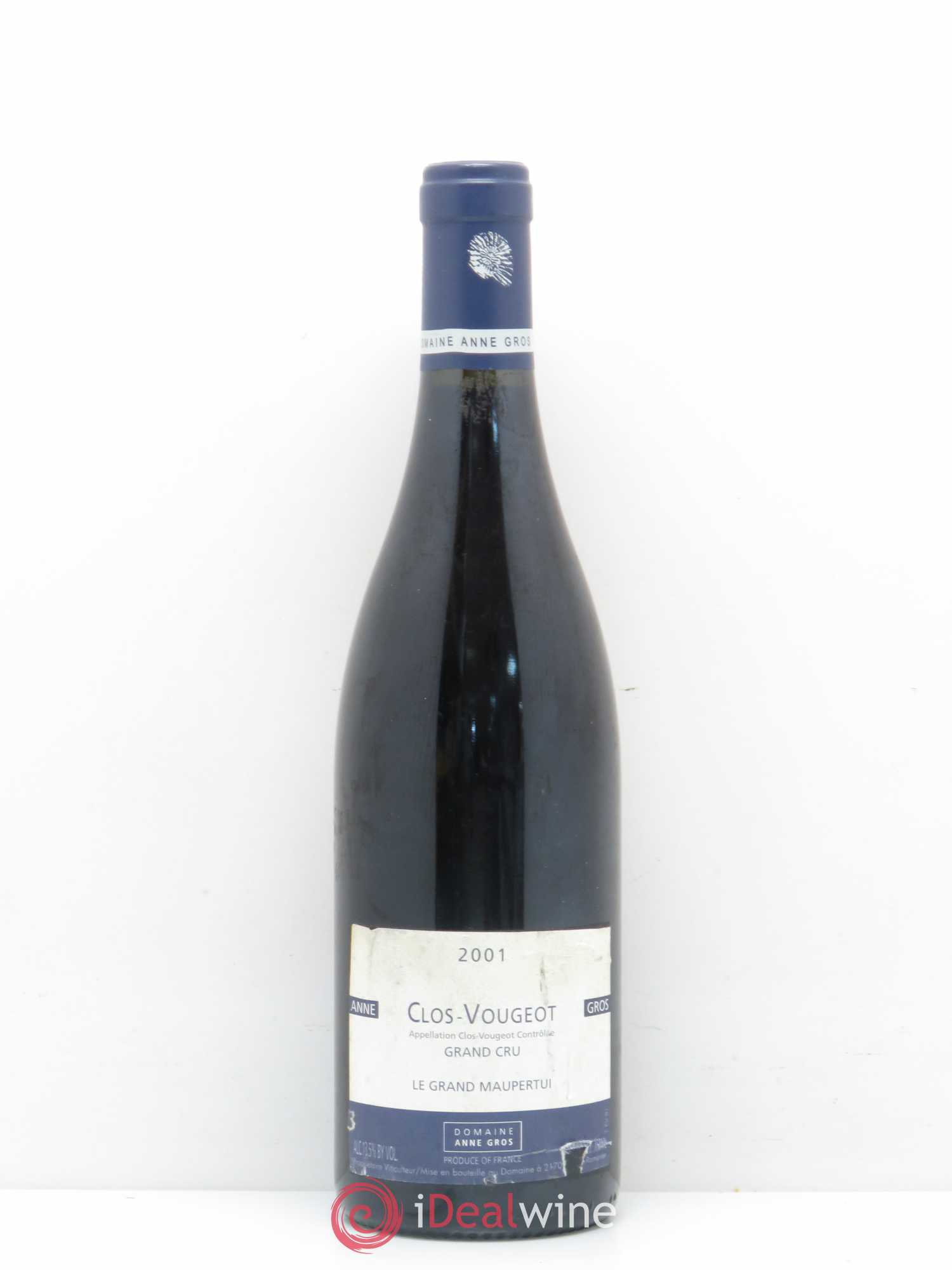 Clos de Vougeot Grand Cru Anne Gros Le grand maupertui 2001 - Posten von 1 Flasche - 0