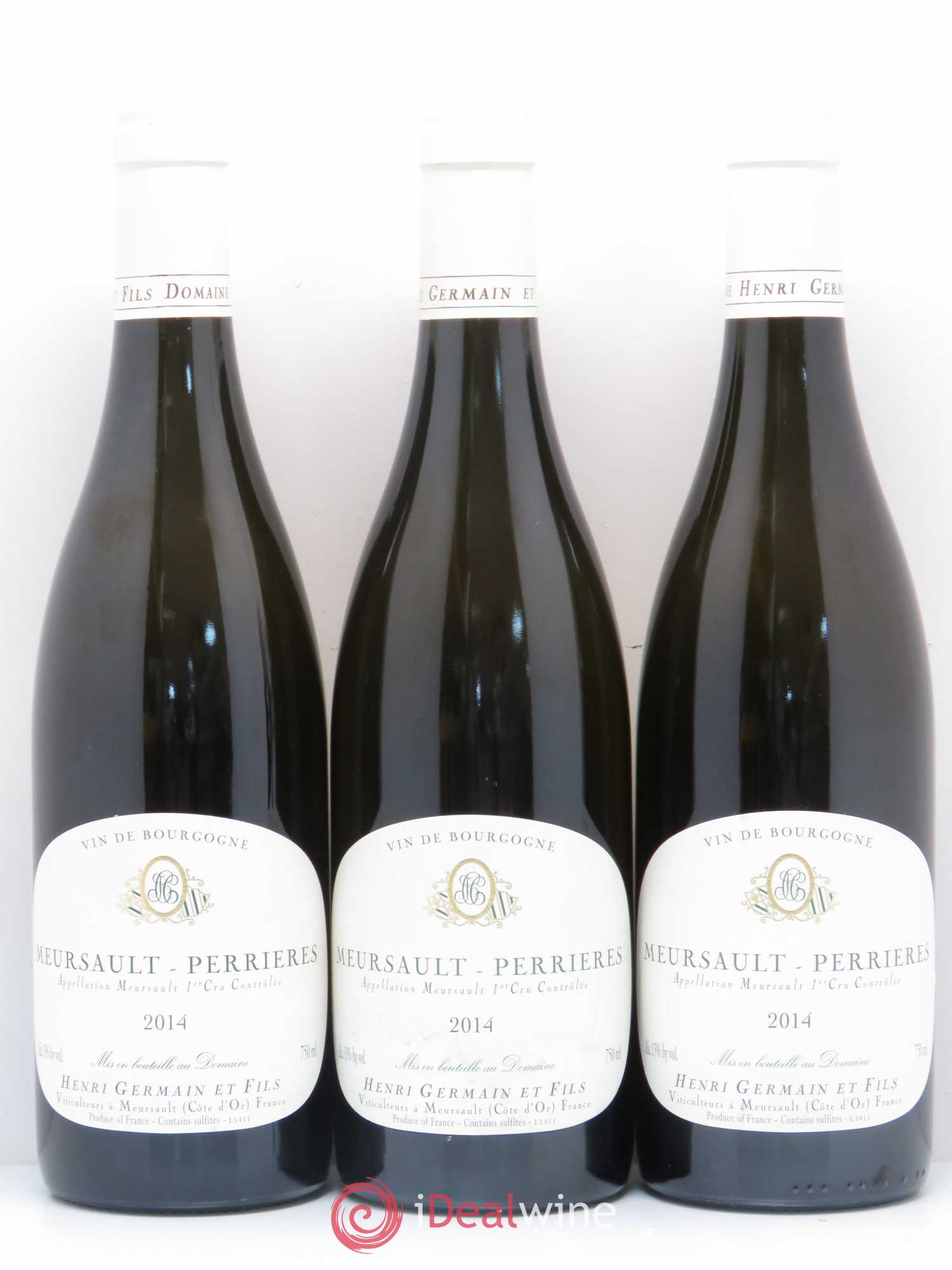 Meursault 1er Cru Perrières Henri Germain 2014 - Posten von 3 Flaschen - 0