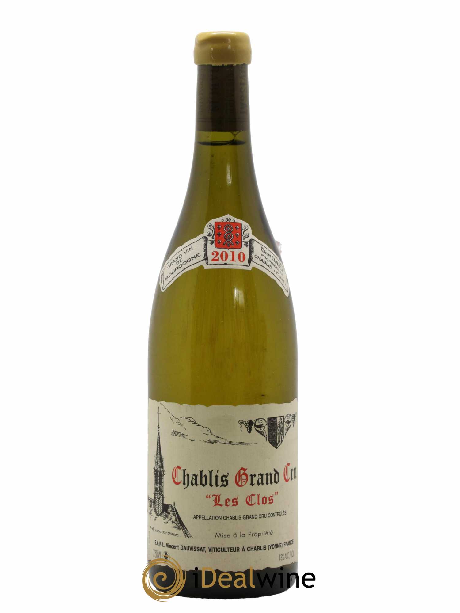 Chablis Grand Cru Les Clos Vincent Dauvissat (Domaine) 2010 - Lot de 1 bouteille - 0
