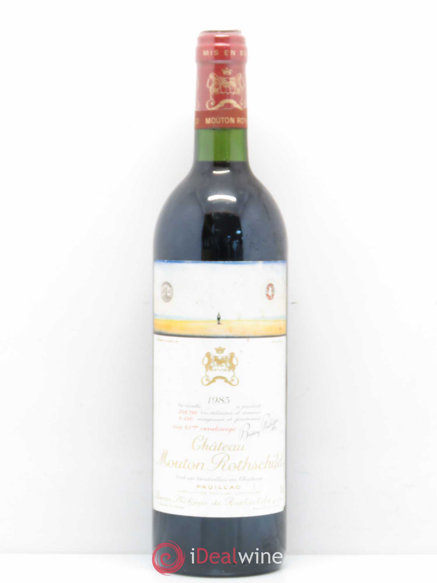 Château Mouton Rothschild 1er Grand Cru Classé 1983 - Lot de 1 bouteille - 0